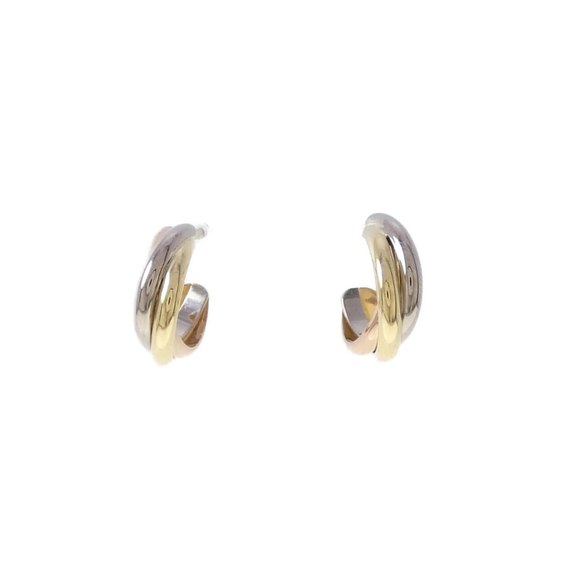 Trinity Earrings 18K Tricolor Gold