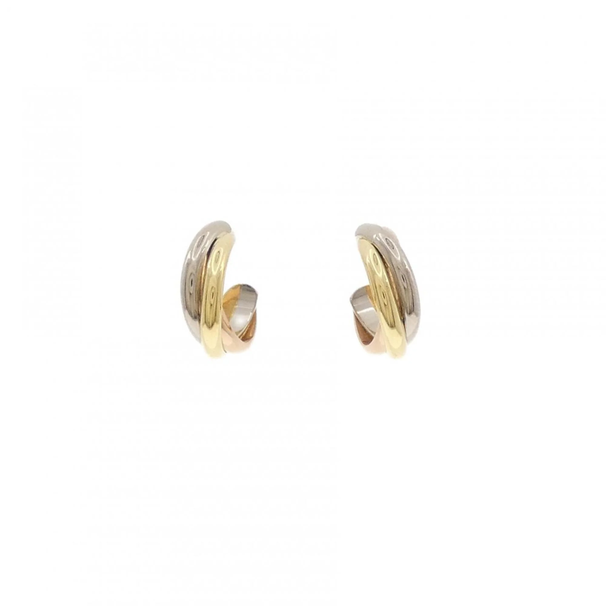 Trinity Earrings 18K Tricolor Gold