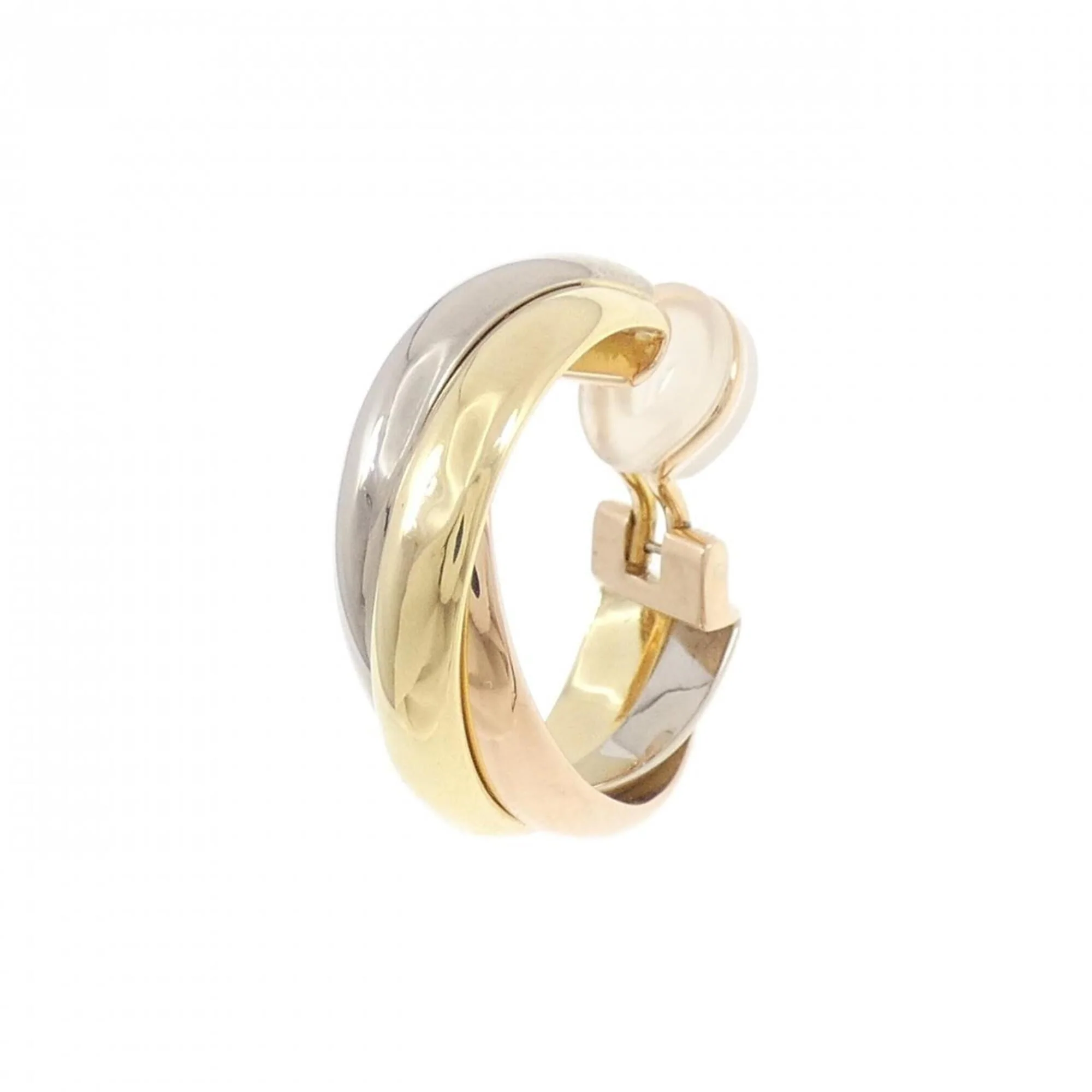 Trinity Earrings 18K Tricolor Gold - Image 2