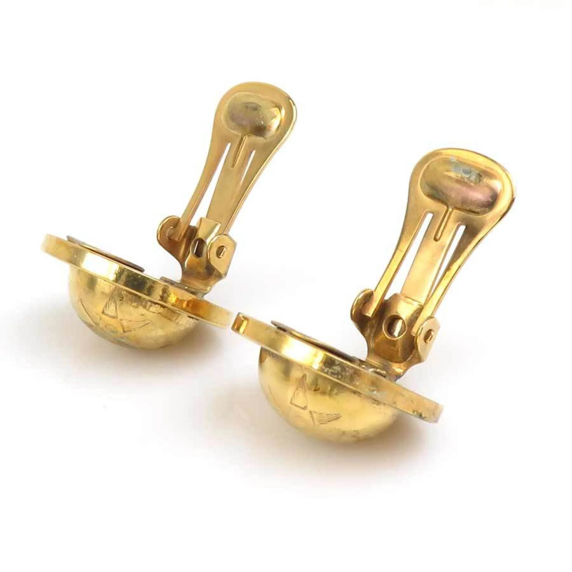 Clip-On Earrings Clip-On Gold-Tone Metal - Image 8