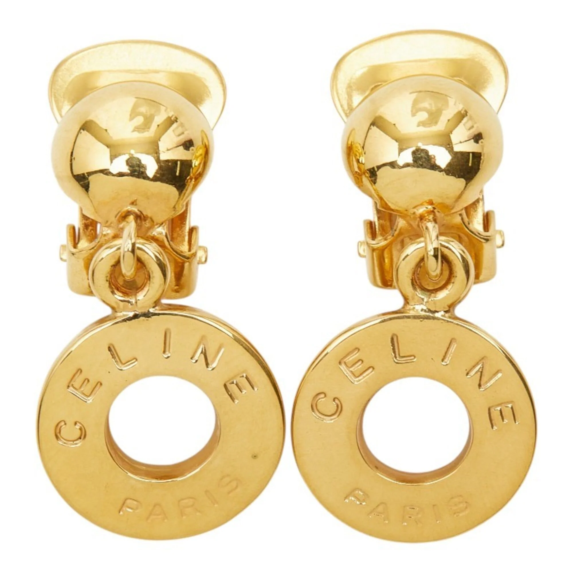 Earrings Logo Gold-Tone Metal - Image 2