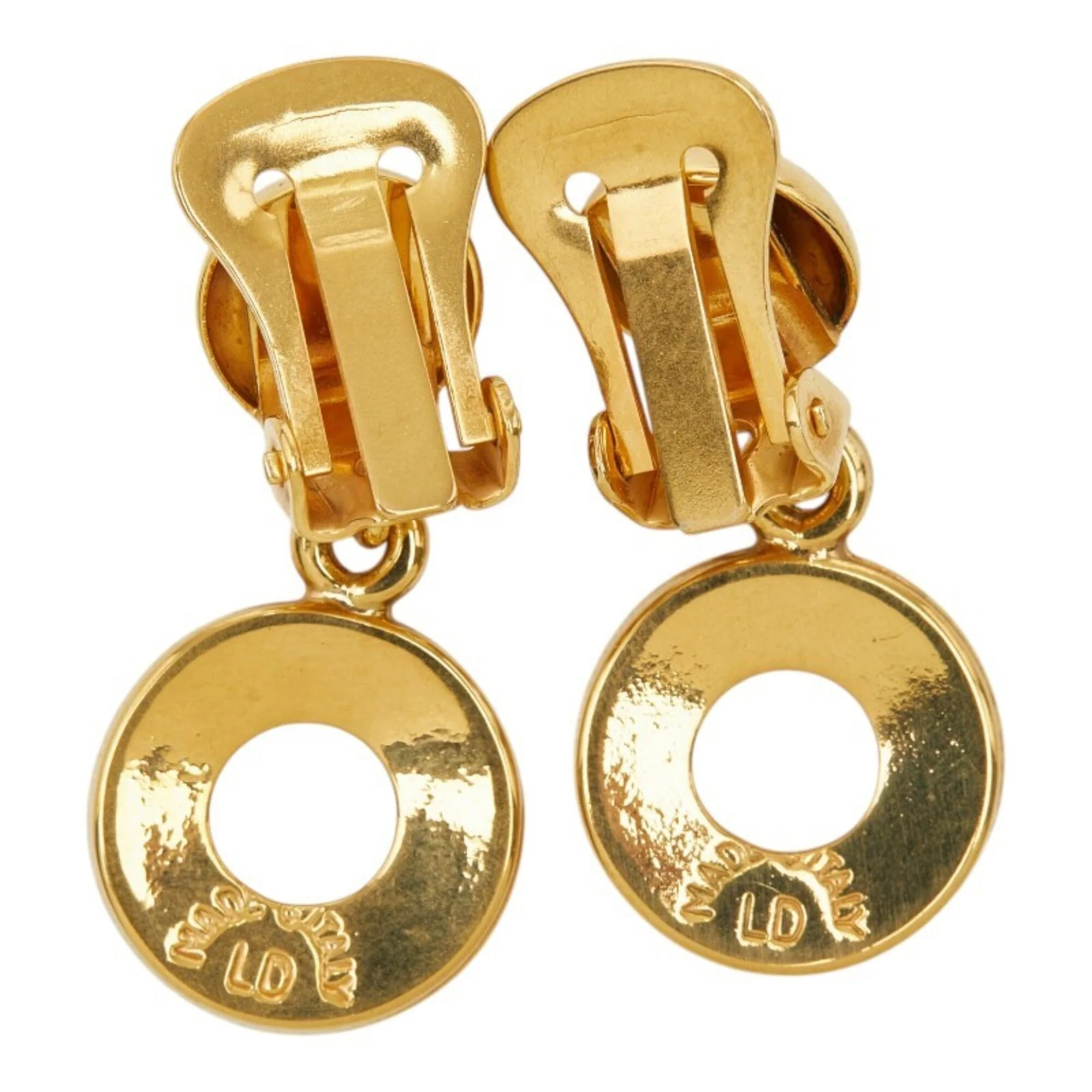 Earrings Logo Gold-Tone Metal - Image 3