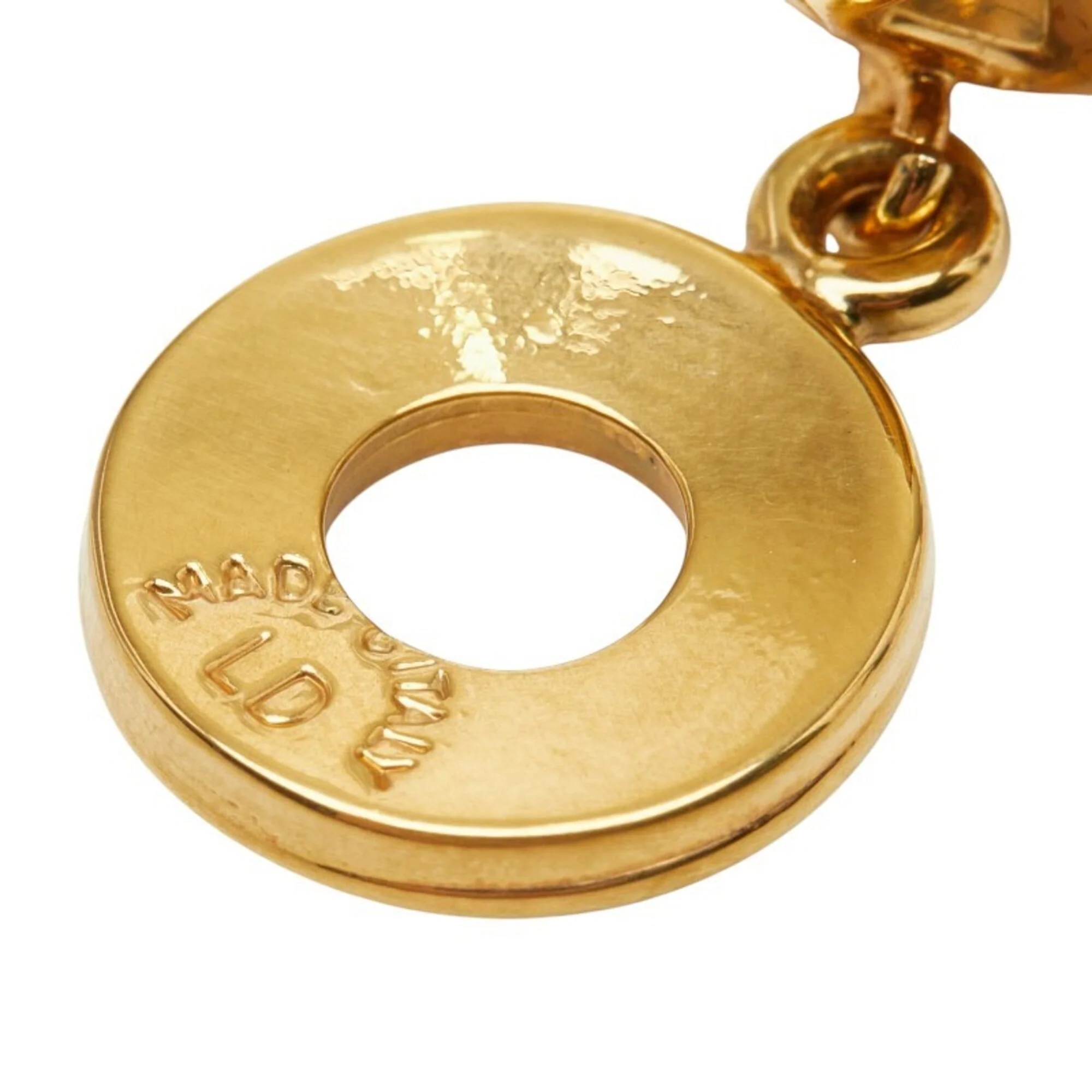 Earrings Logo Gold-Tone Metal - Image 4