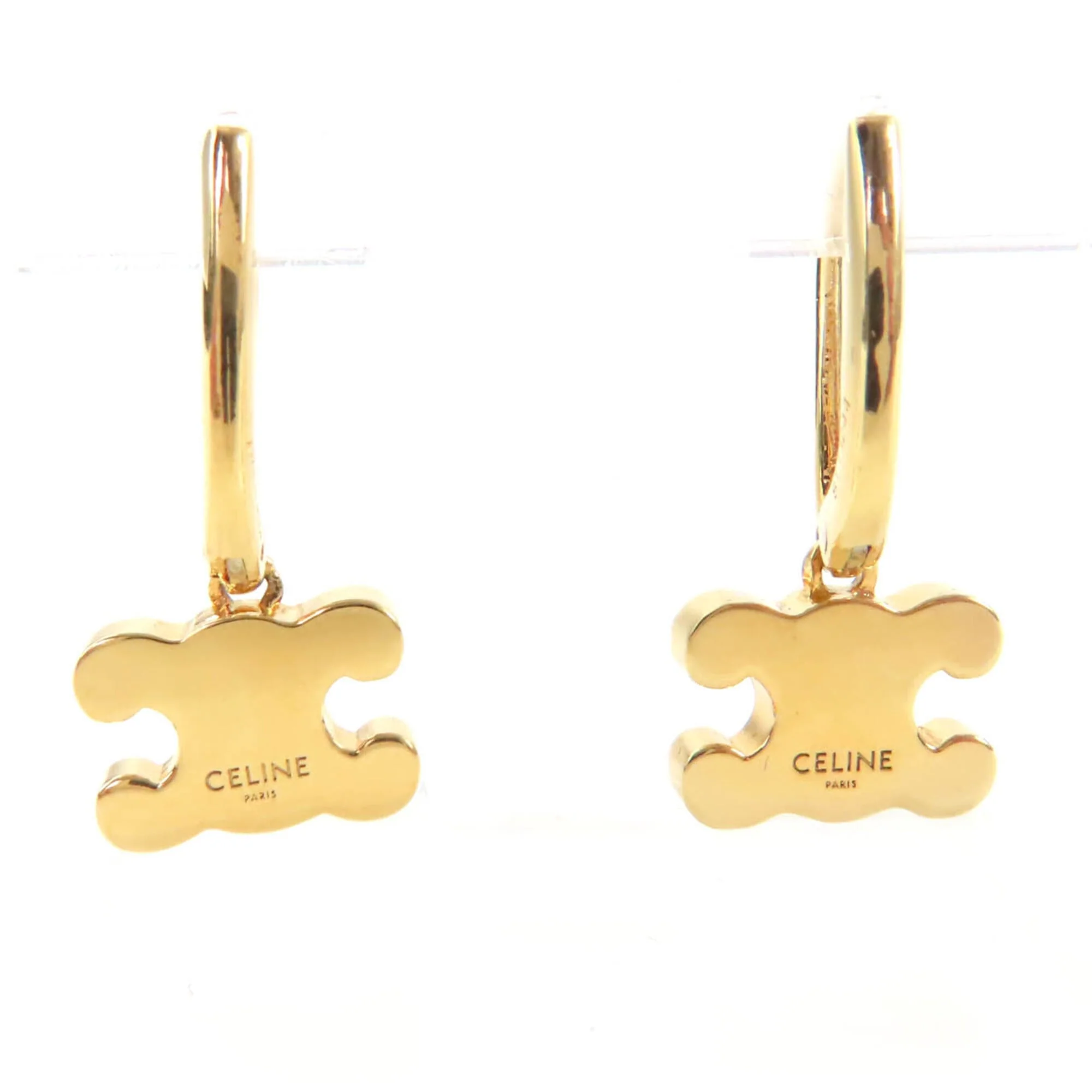 Earrings Rhinestone Gold-Tone Metal - Image 3