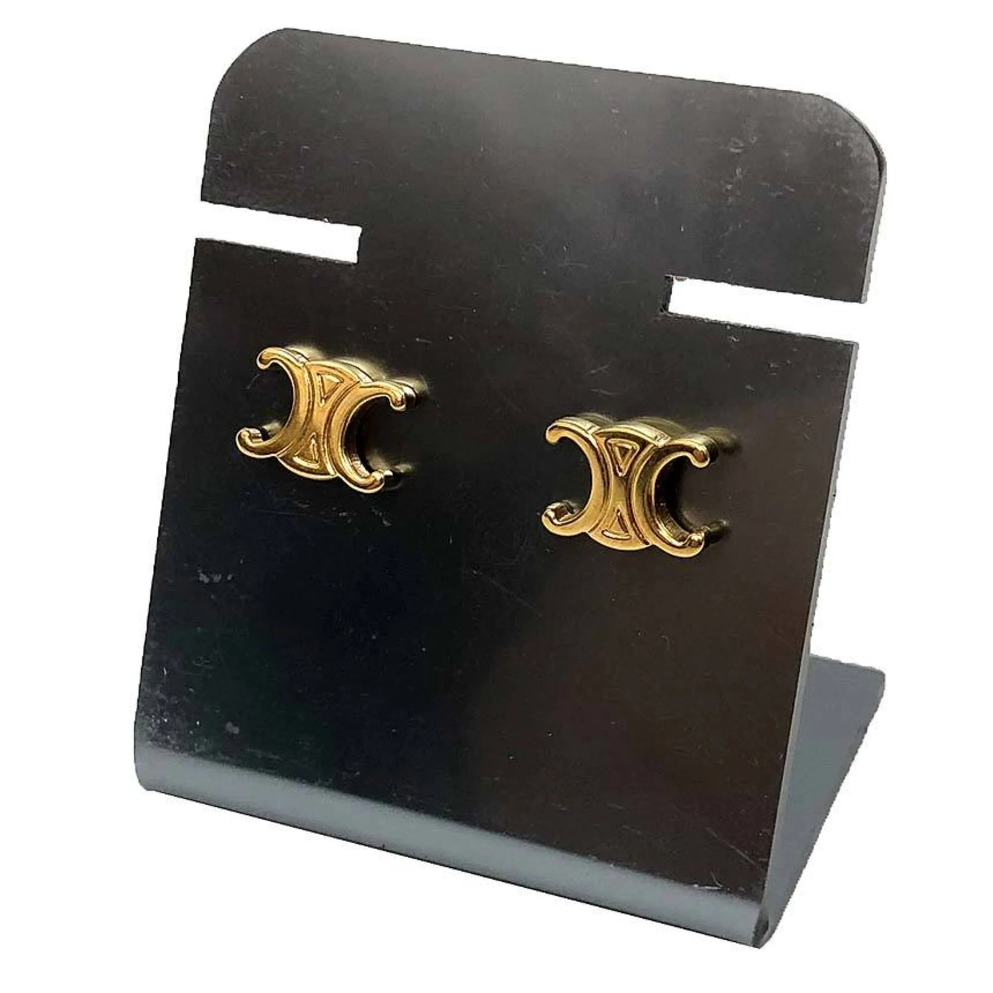 Earrings Stud Gold-Tone Metal