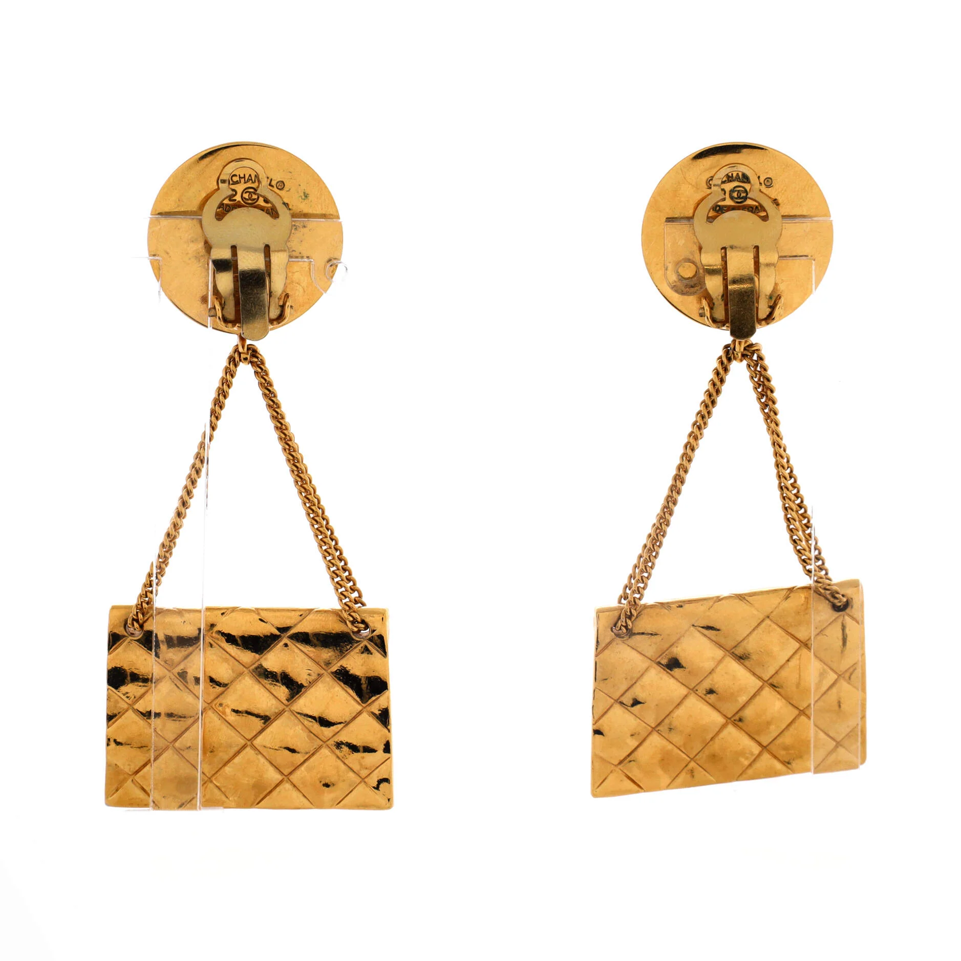 31 Rue Cambon Flap Bag Clip-On Earrings Metal - Image 3
