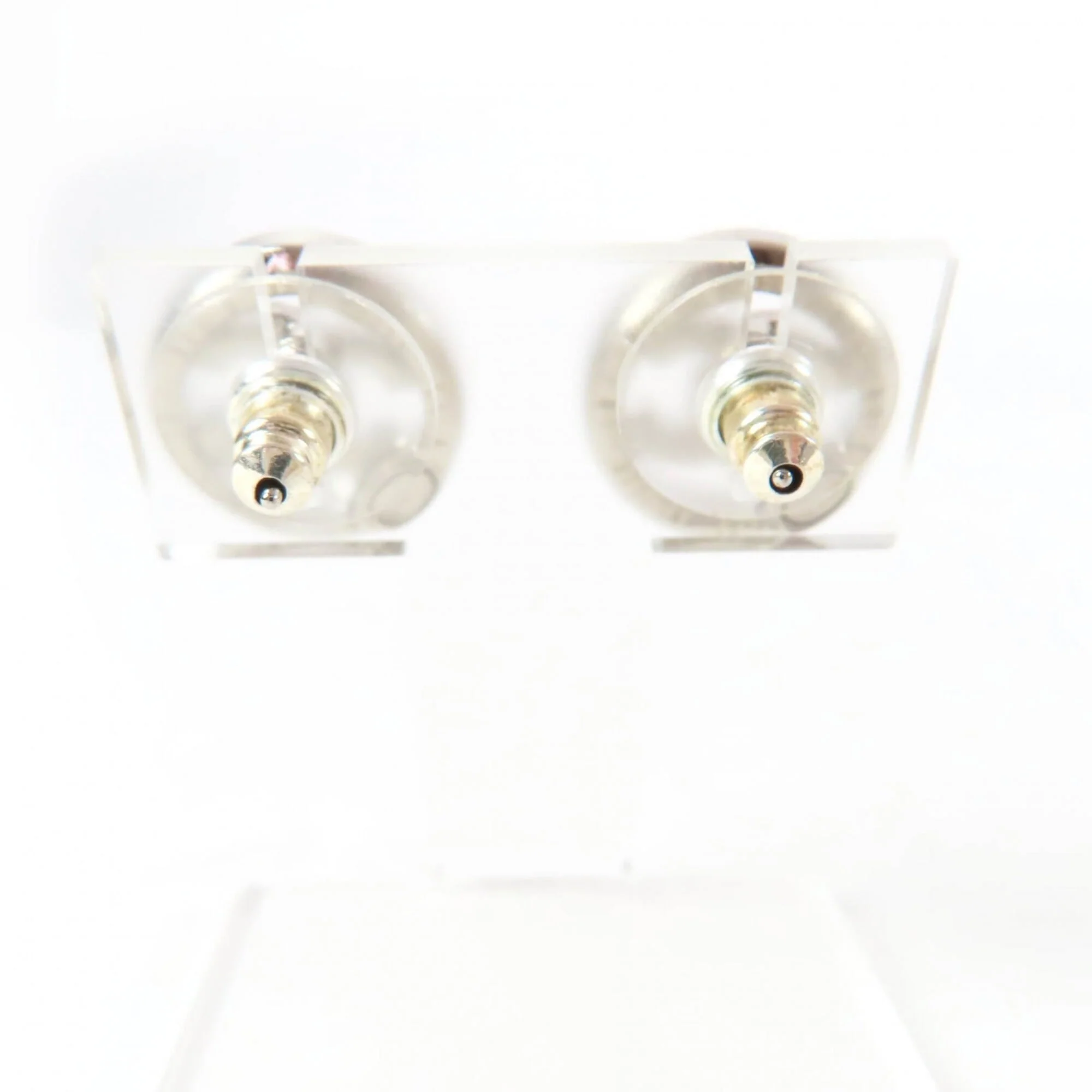 CC Logo Circle Earrings Silver-Tone Metal Silver-Tone Metal - Image 4