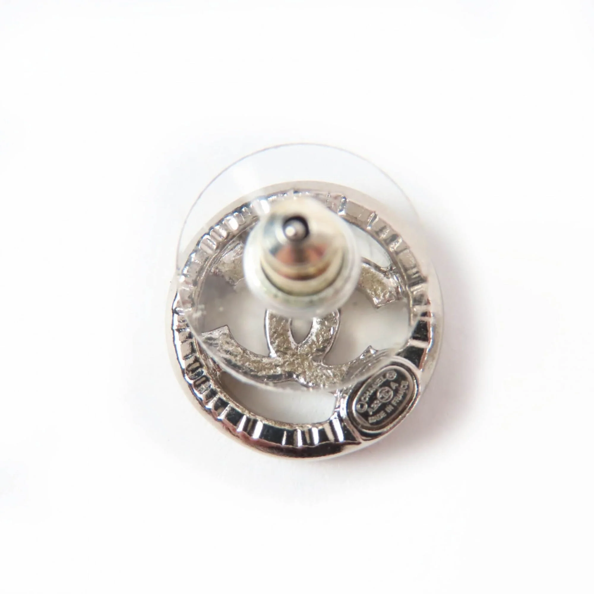 CC Logo Circle Earrings Silver-Tone Metal Silver-Tone Metal - Image 6