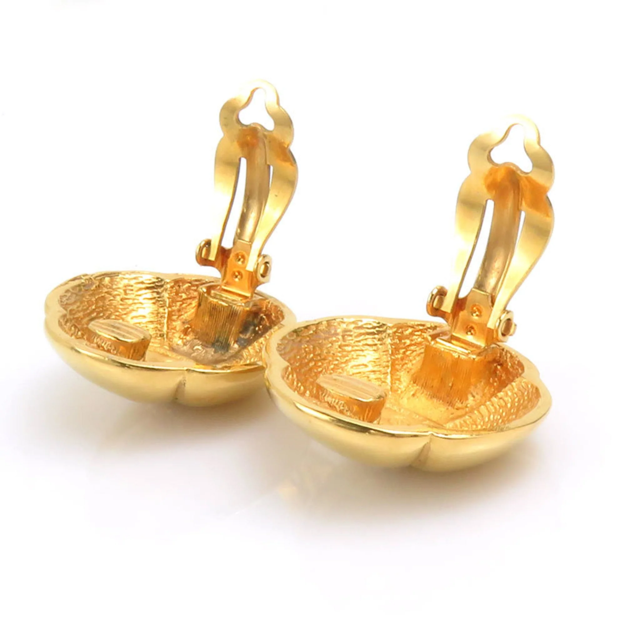 CC Logo Clip-On Earrings Gold-Tone Metal Gold-Tone Metal - Image 5