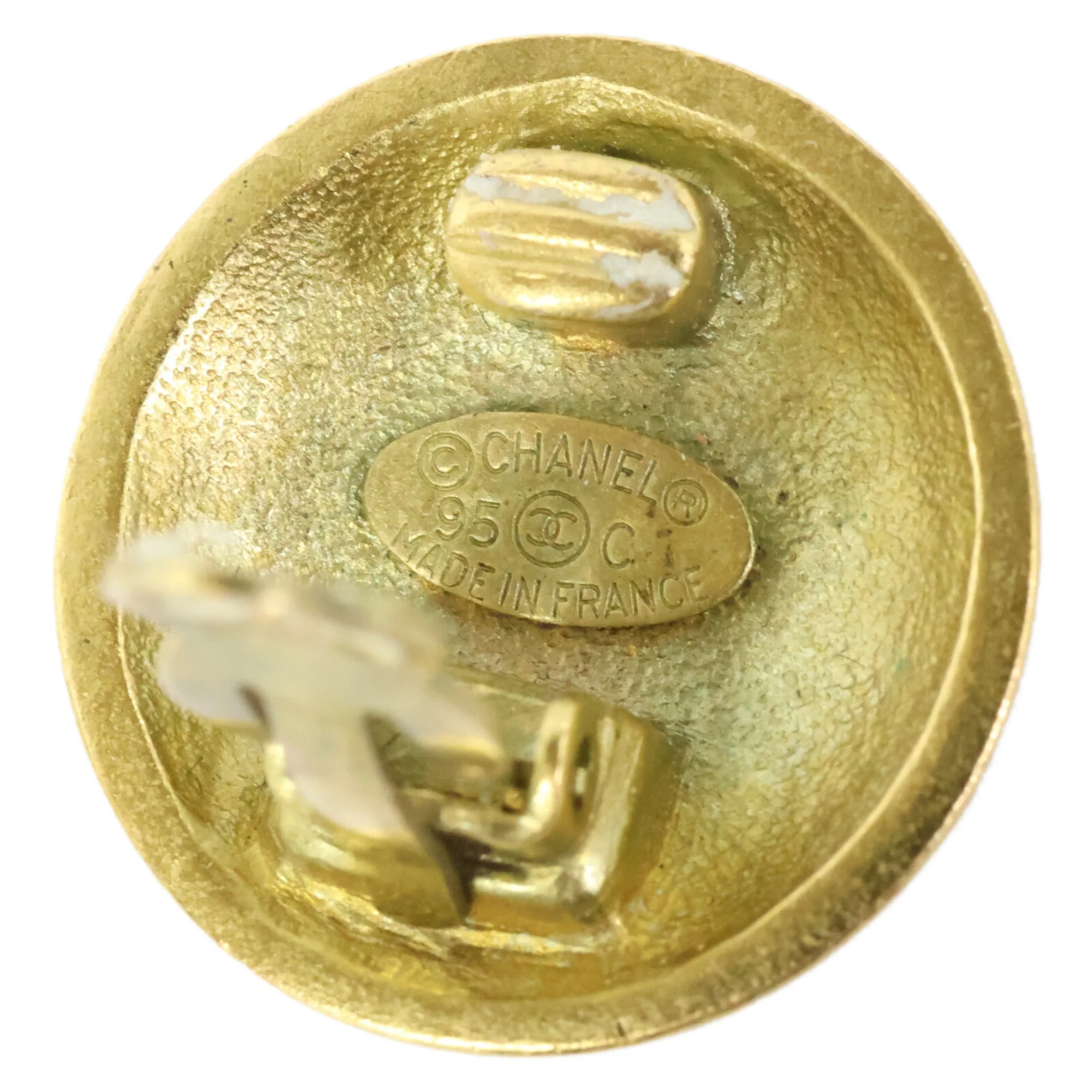 CC Logo Clip-On Earrings Gold-Tone Metal Gold-Tone Metal - Image 8