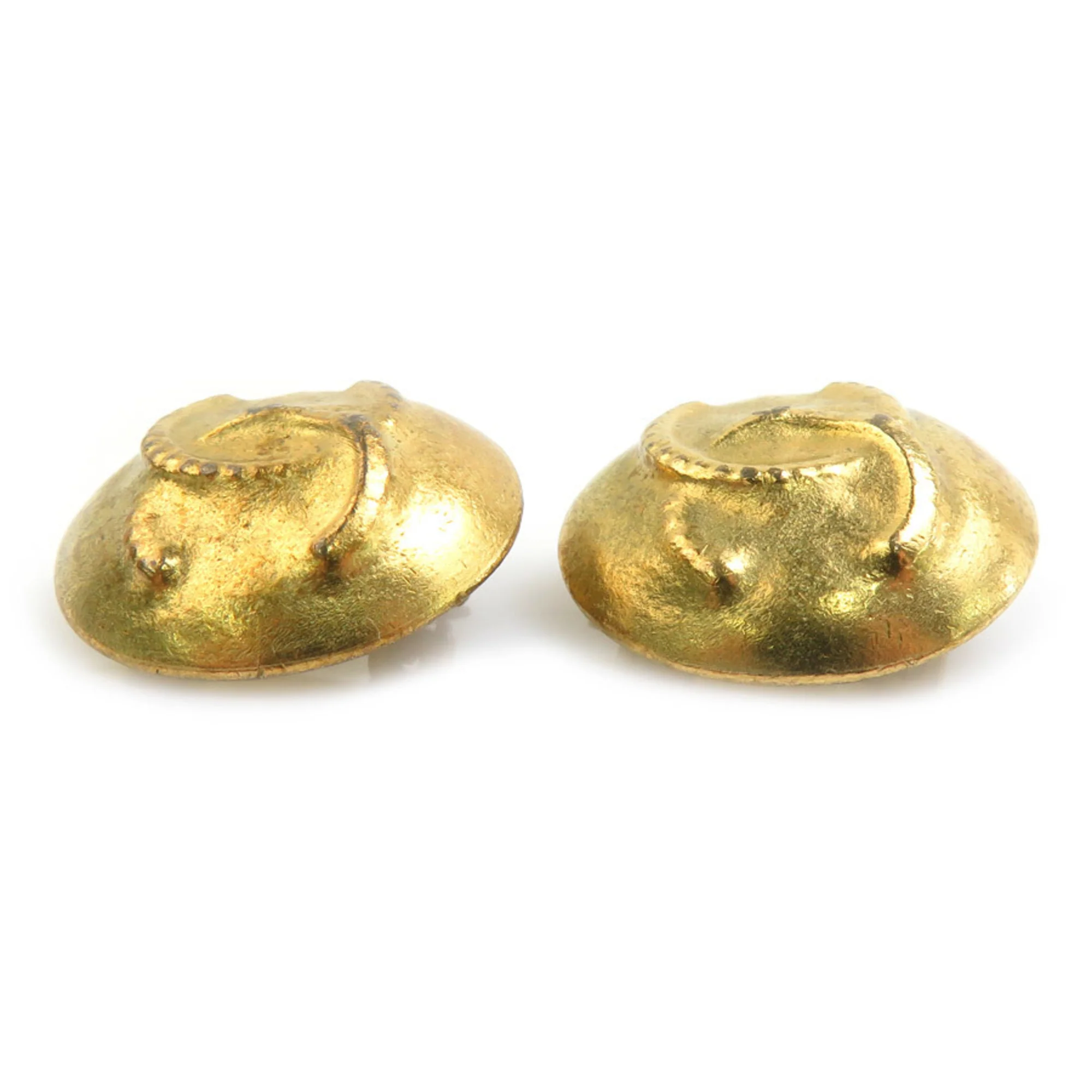 CC Logo Clip-On Earrings Gold-Tone Metal Gold-Tone Metal - Image 3
