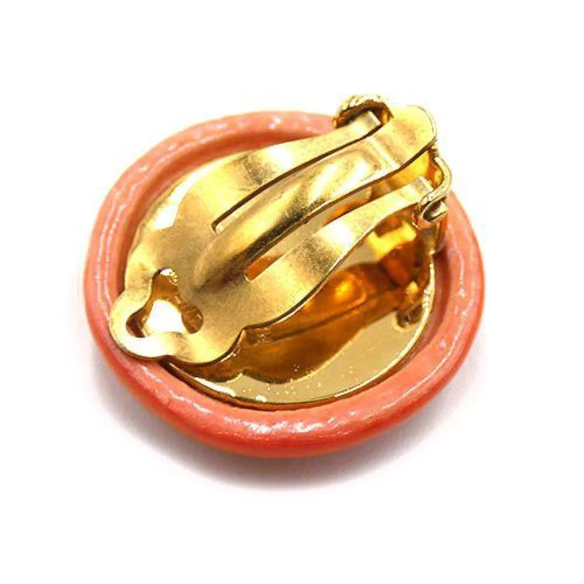 CC Logo Clip-On Earrings Gold-Tone Metal Gold-Tone Metal - Image 5
