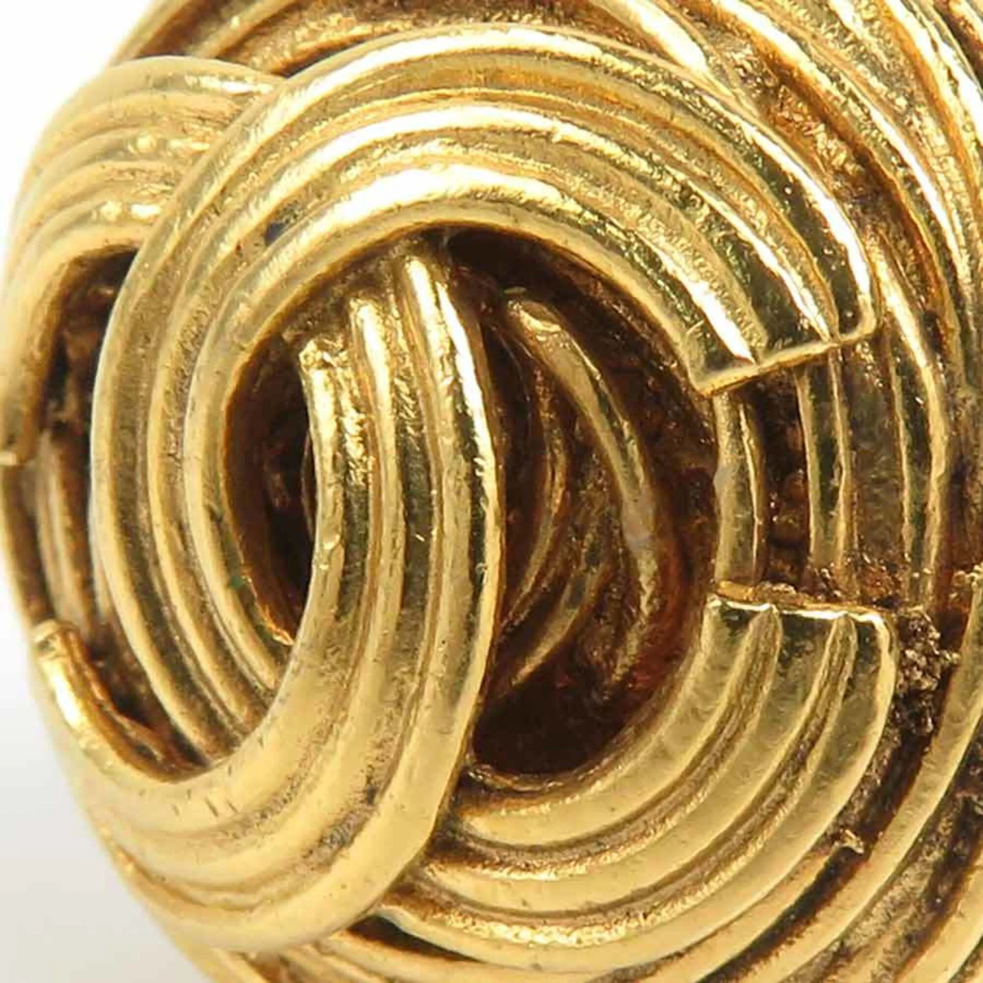 CC Logo Clip-On Earrings Gold-Tone Metal Gold-Tone Metal - Image 8