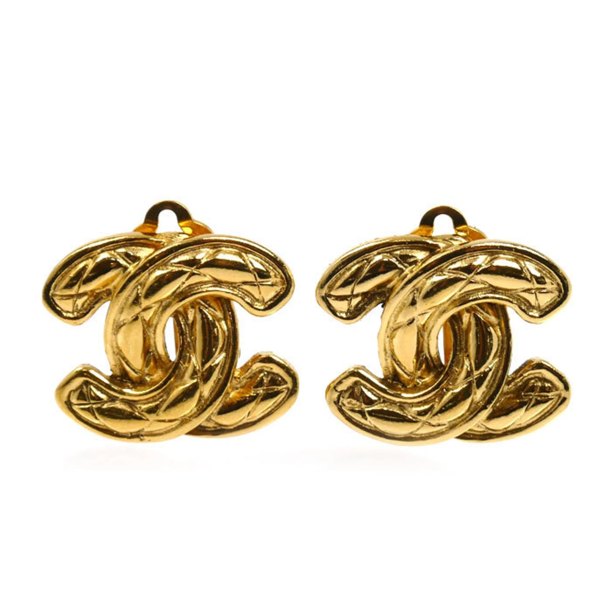 CC Logo Clip-On Earrings Metal