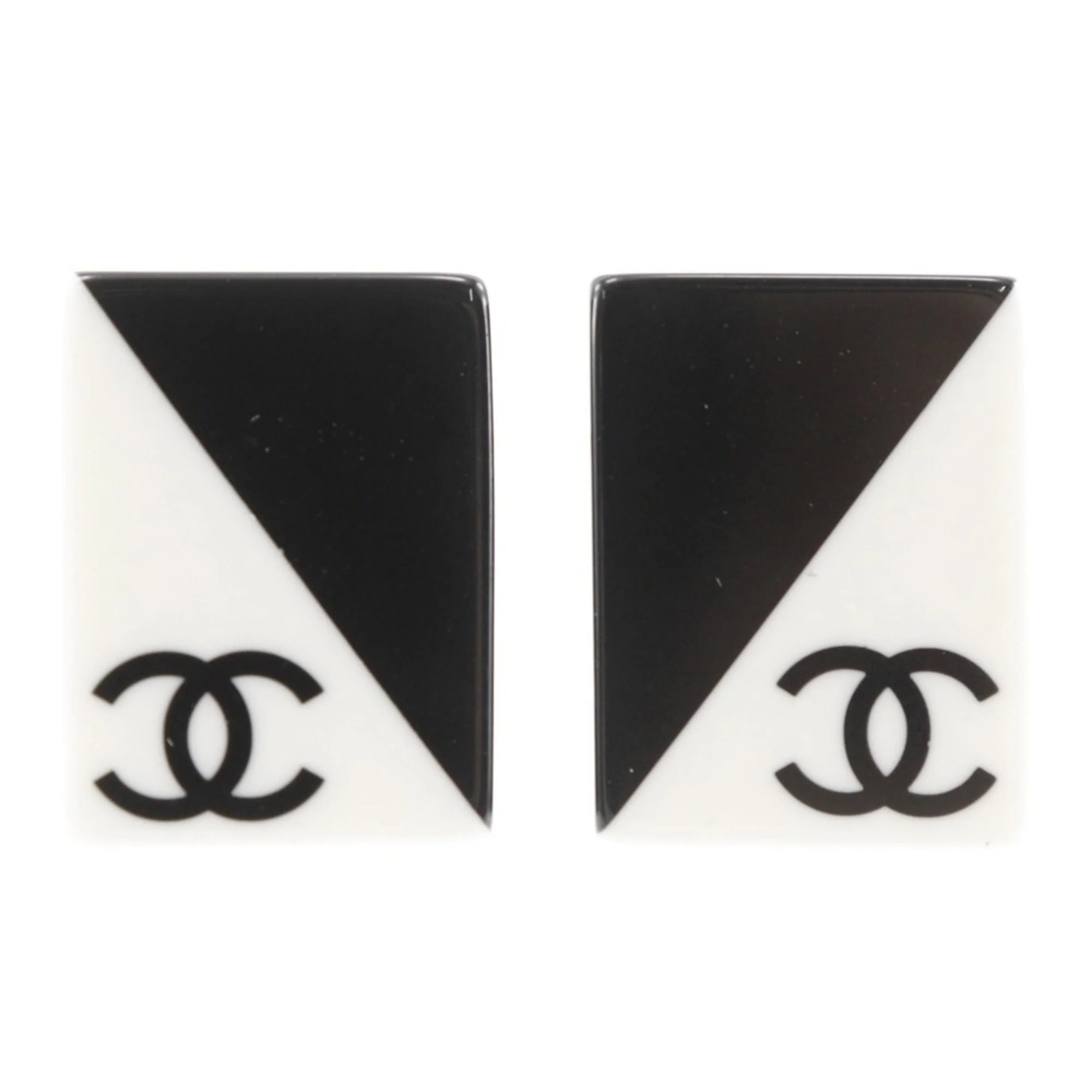 CC Logo Clip-On Earrings Metal