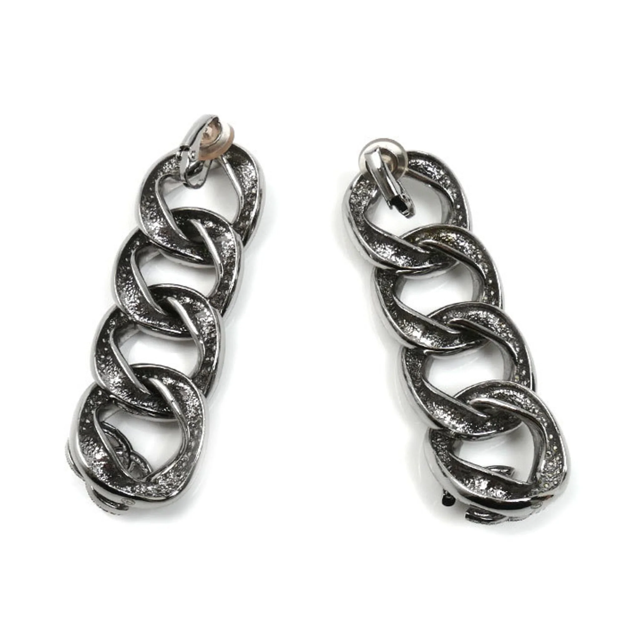 CC Logo Clip-On Earrings Metal - Image 2