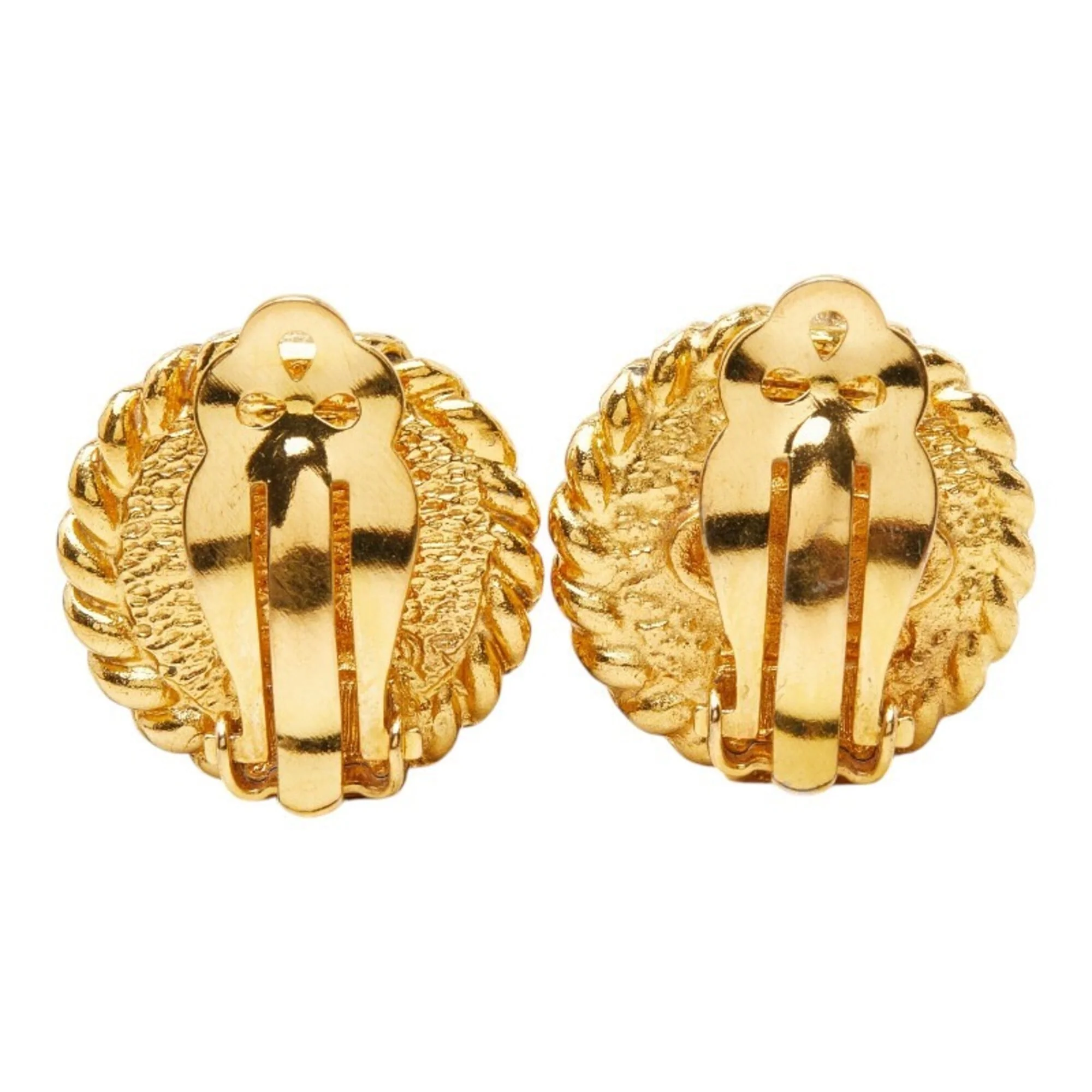 CC Logo Clip-On Earrings Metal - Image 3