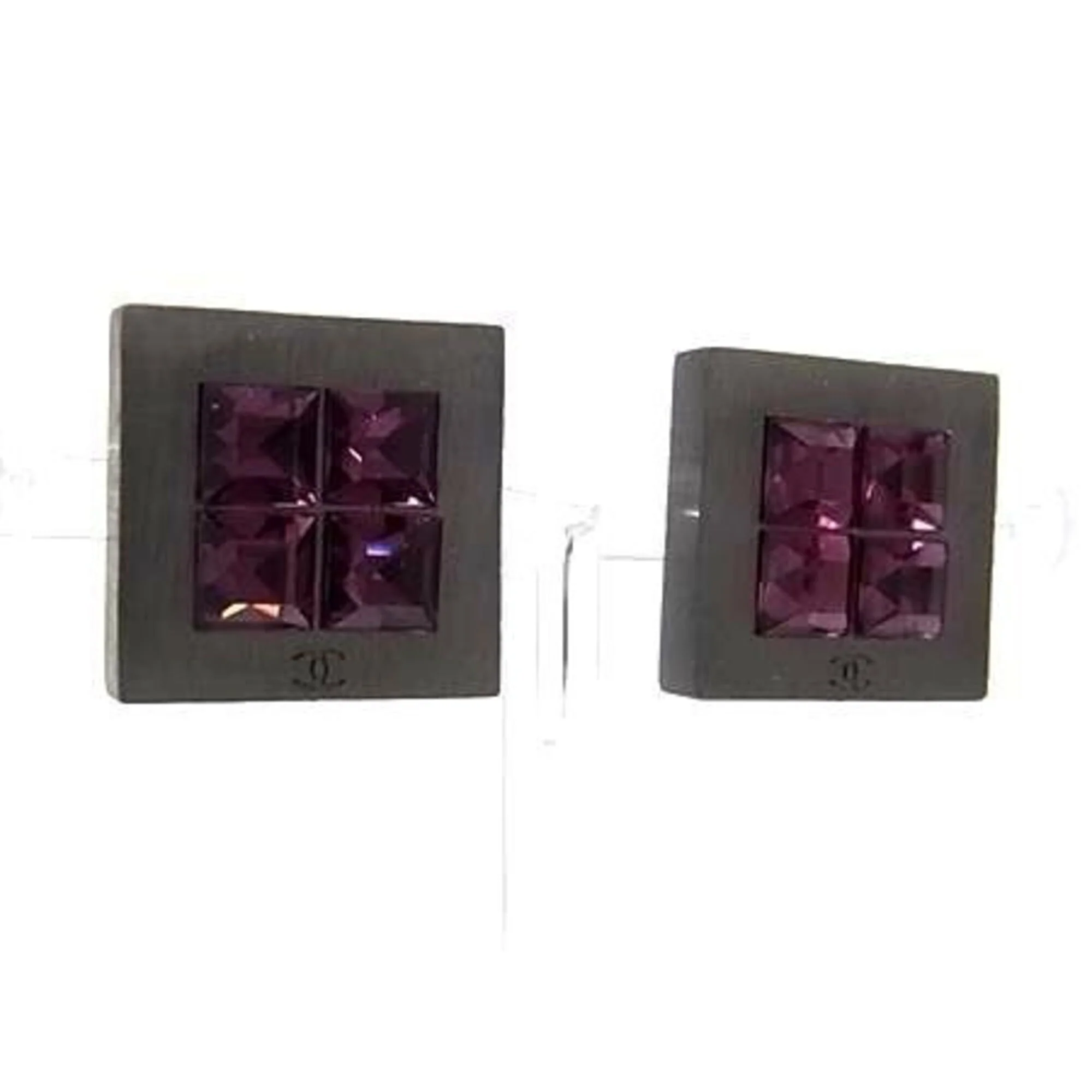 CC Logo Clip-On Earrings Metal