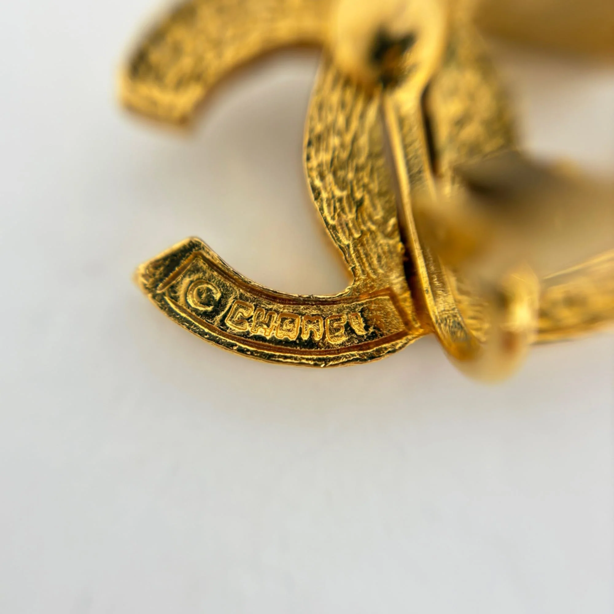 CC Logo Clip-On Earrings Metal Gold-Tone Metal - Image 4