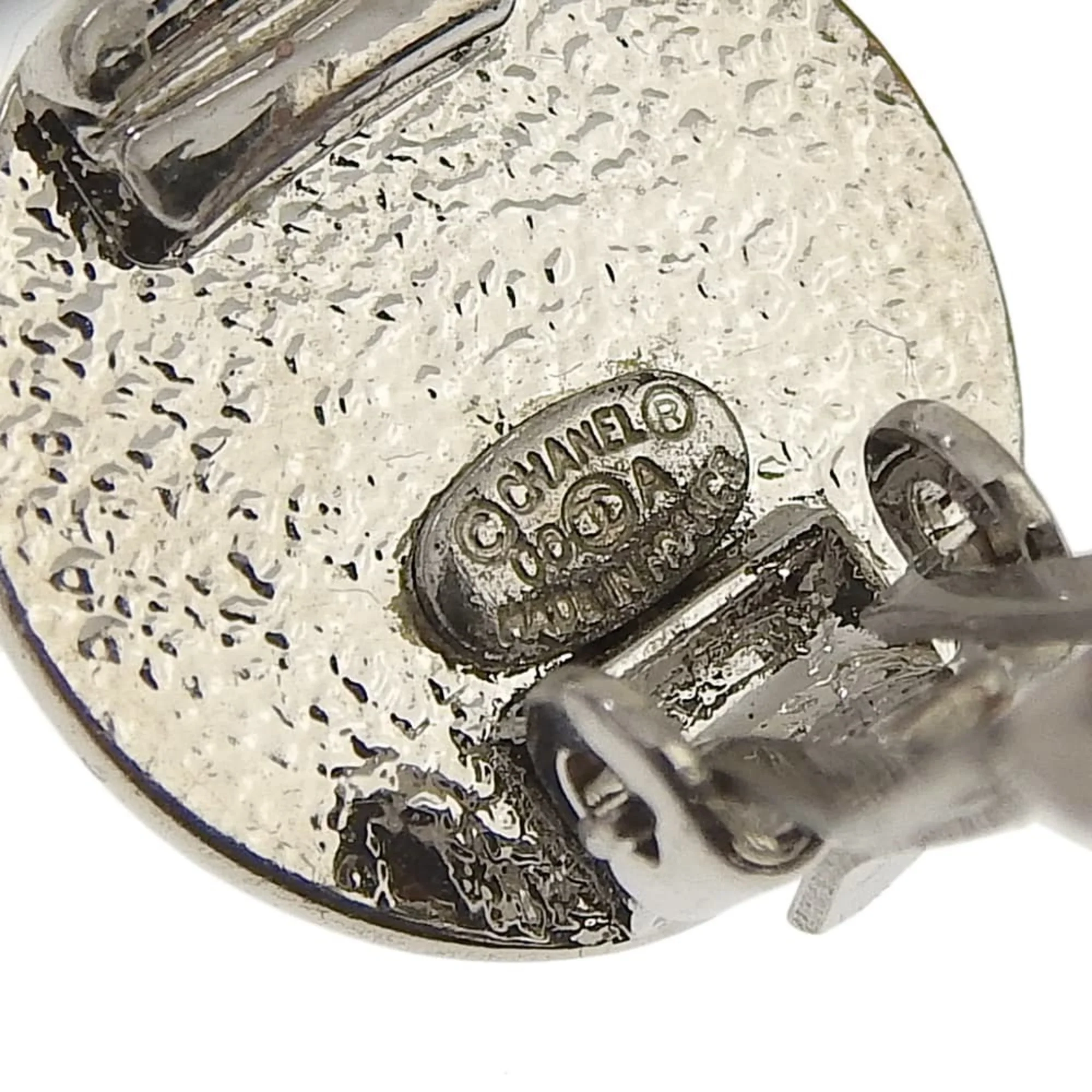 CC Logo Clip-On Earrings Silver-Tone Metal Silver-Tone Metal - Image 7