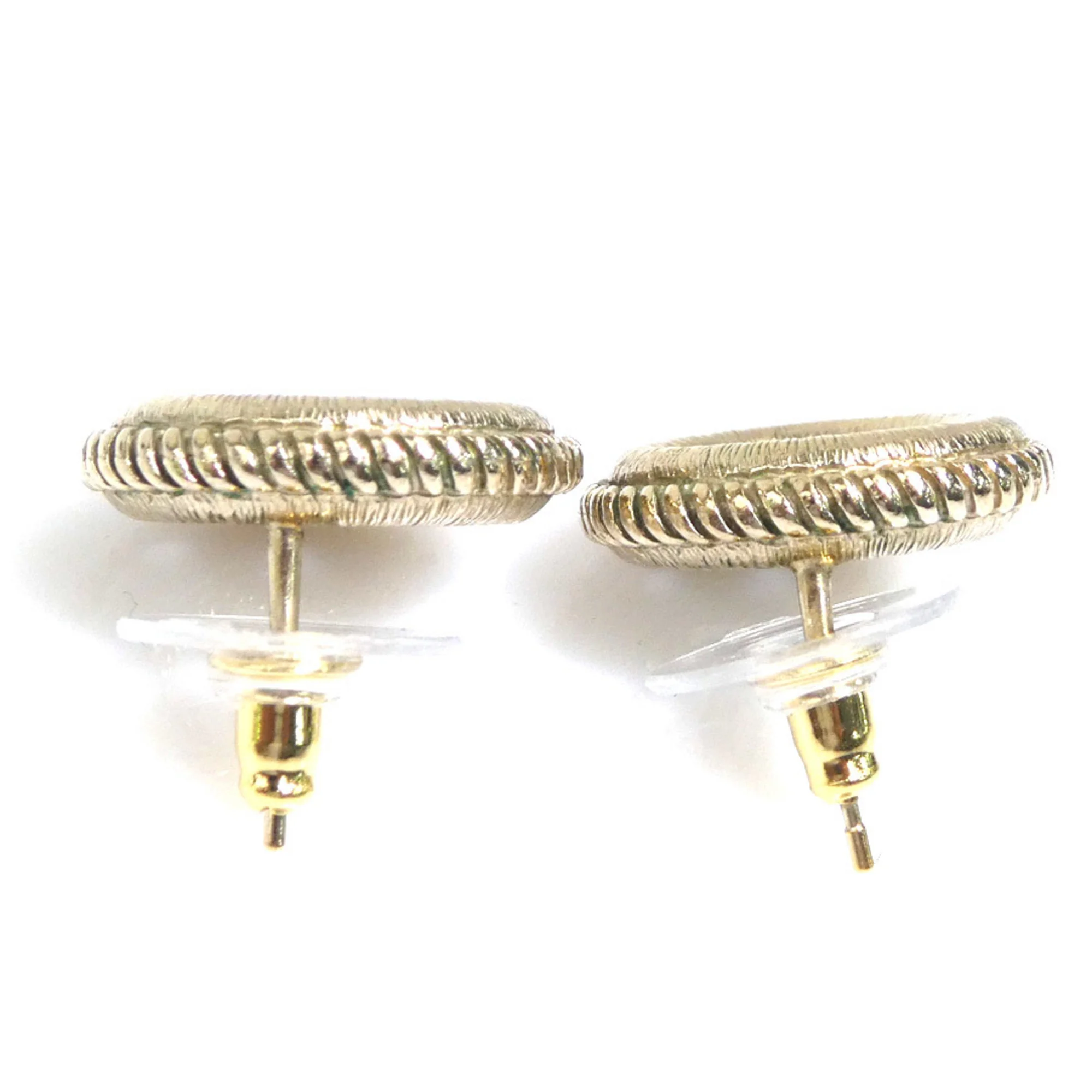 CC Logo Earrings Gold-Tone Metal Gold-Tone Metal - Image 4