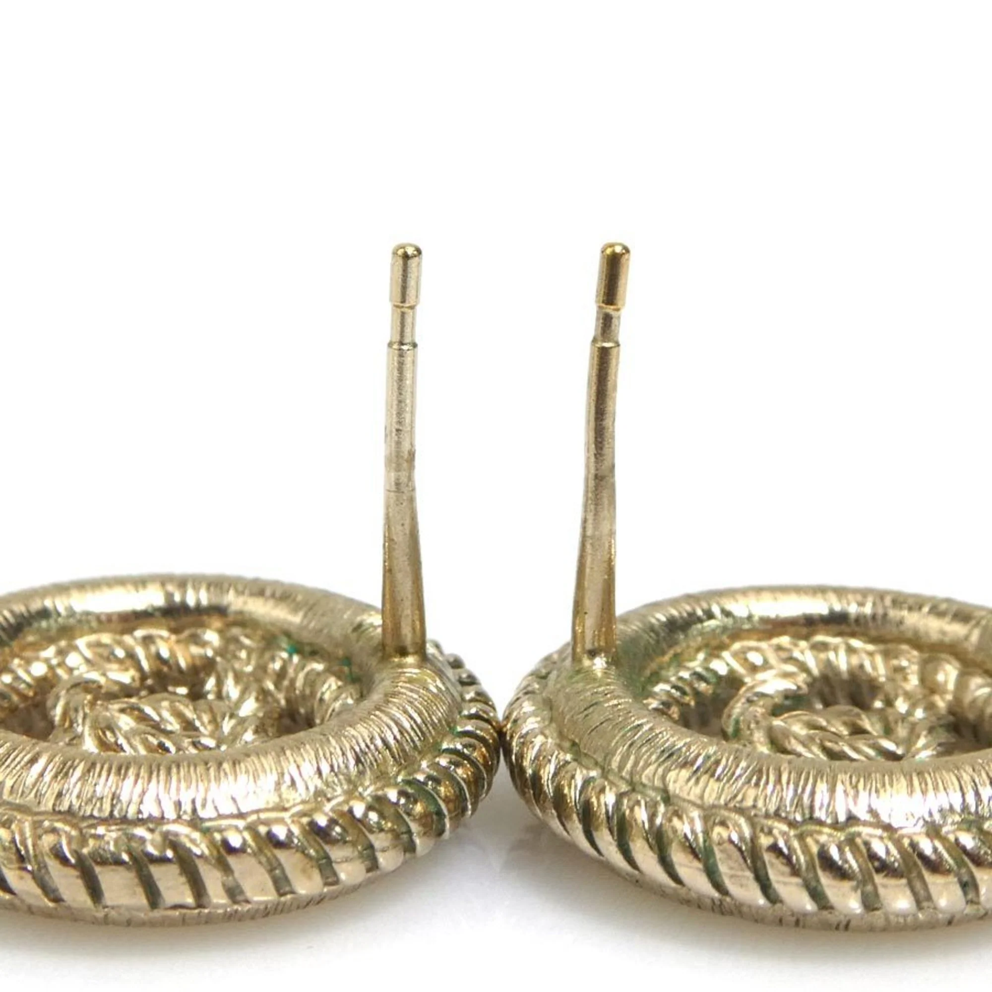 CC Logo Earrings Gold-Tone Metal Gold-Tone Metal - Image 5