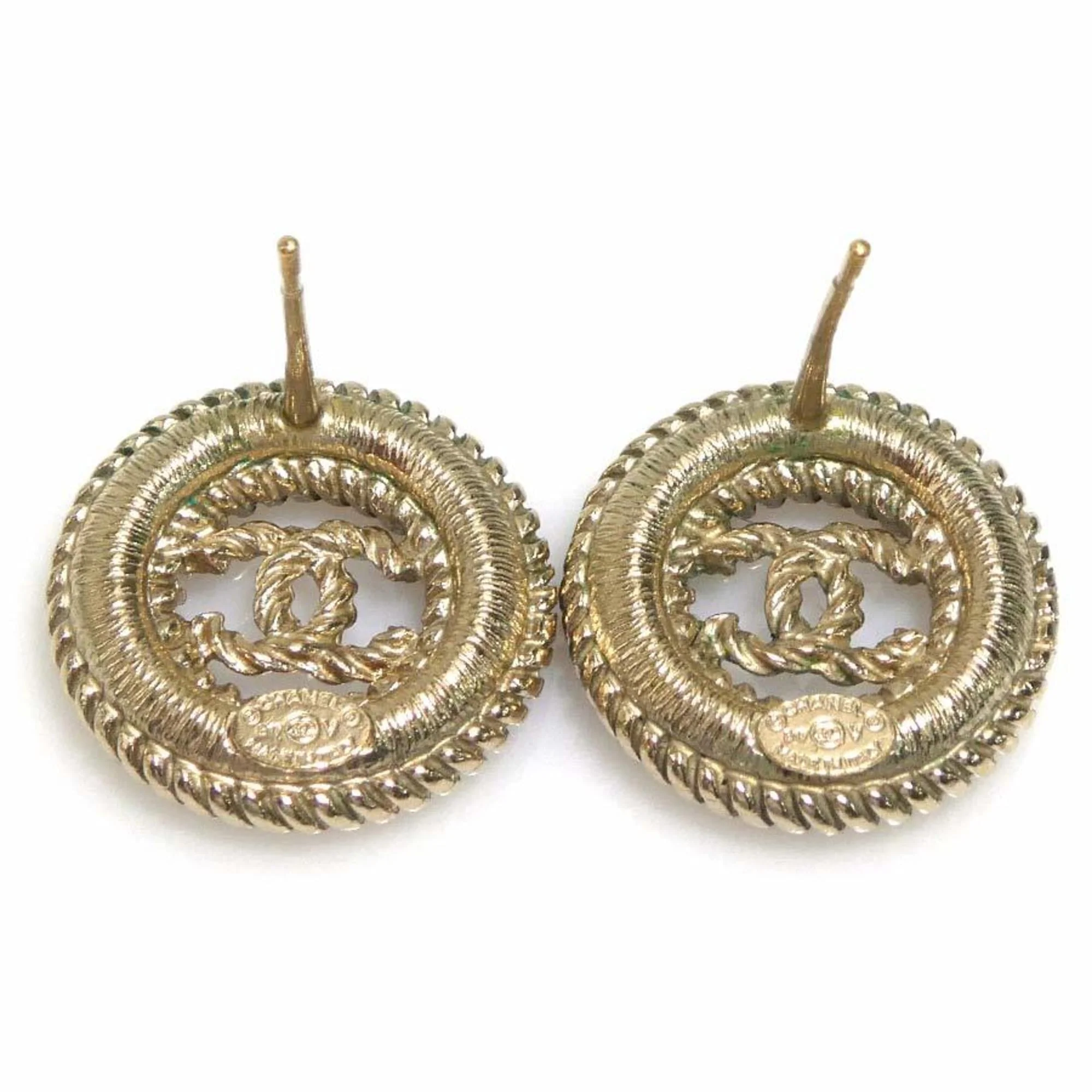 CC Logo Earrings Gold-Tone Metal Gold-Tone Metal - Image 7