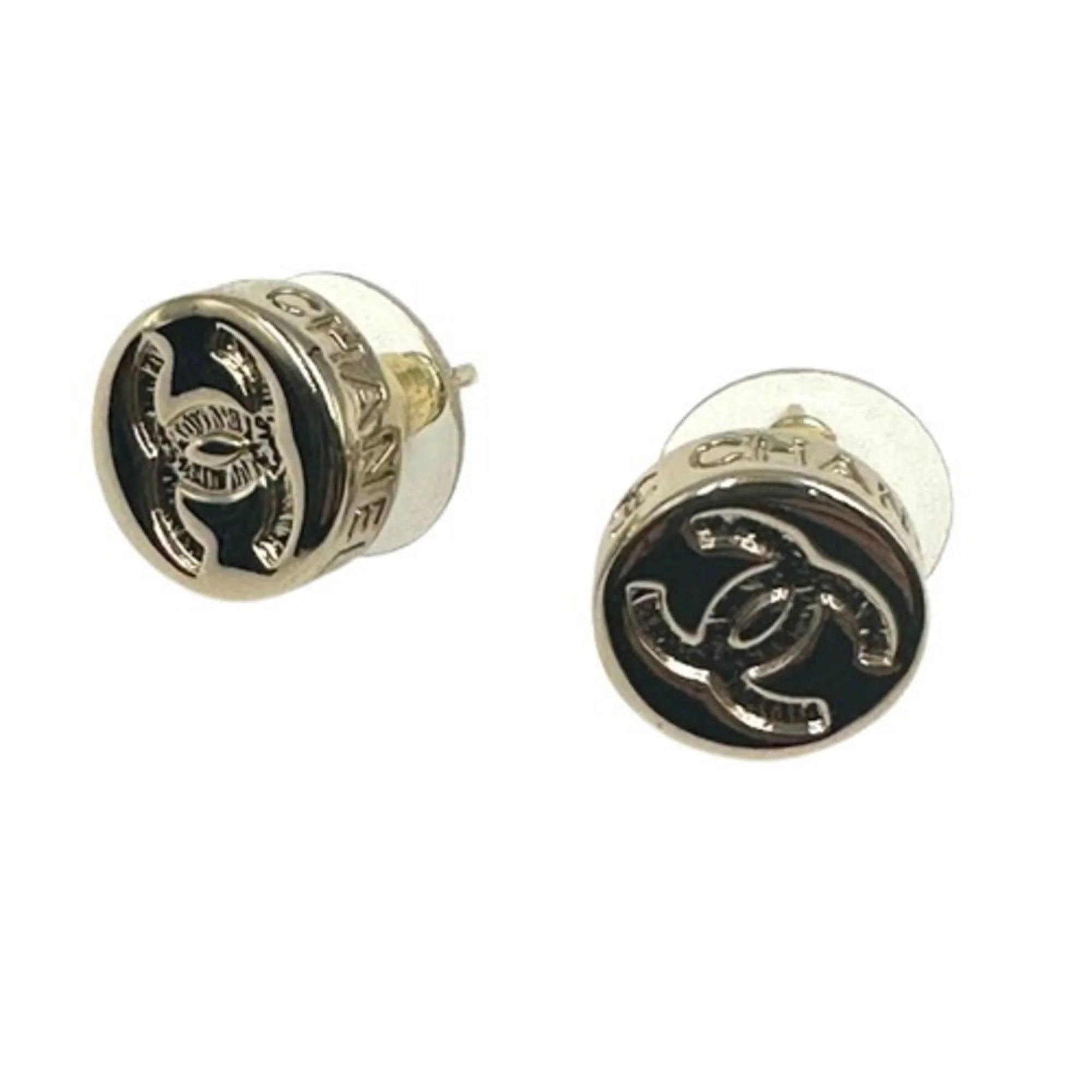 CC Logo Earrings Gold-Tone Metal Gold-Tone Metal - Image 6