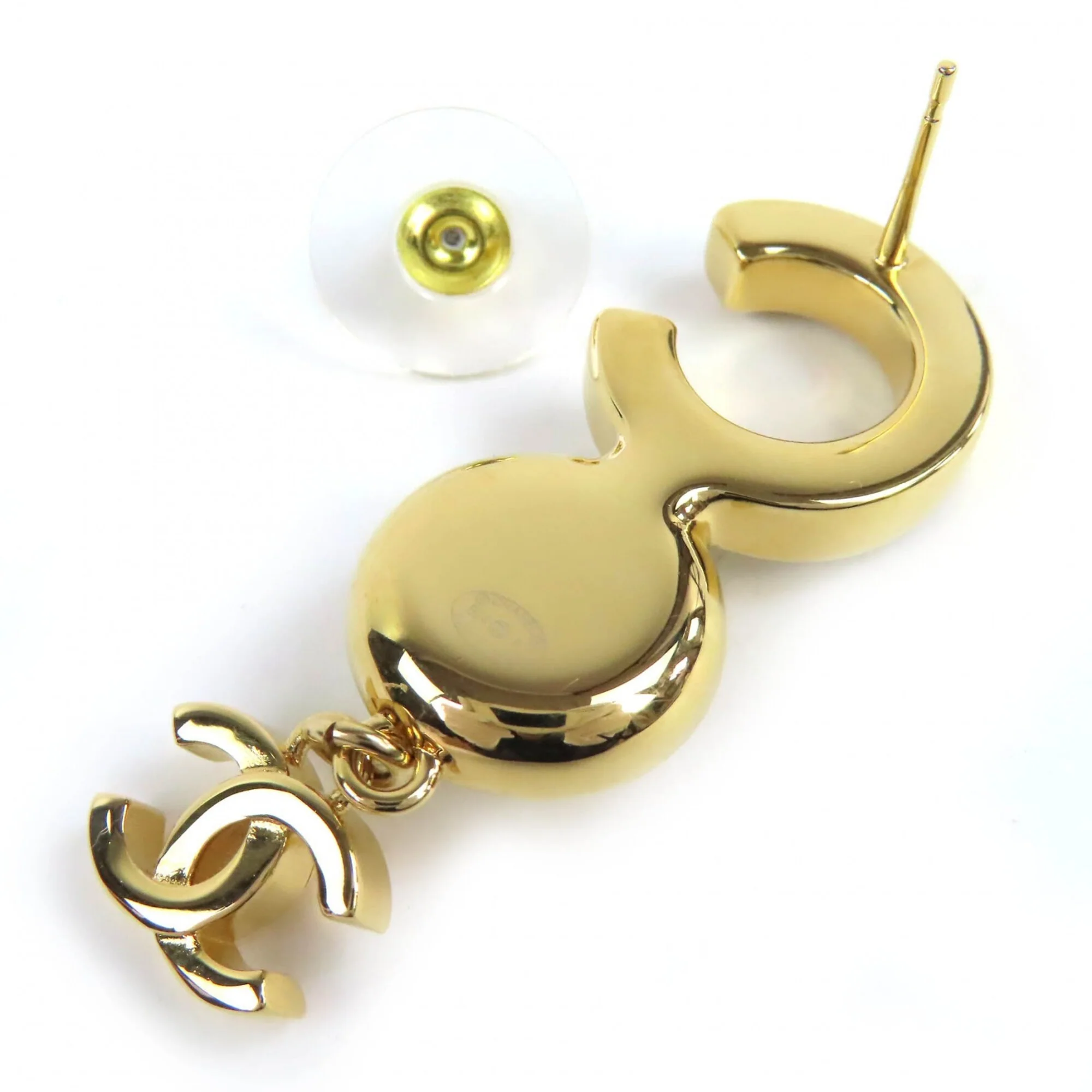 CC Logo Earrings Gold-Tone Metal Gold-Tone Metal - Image 5
