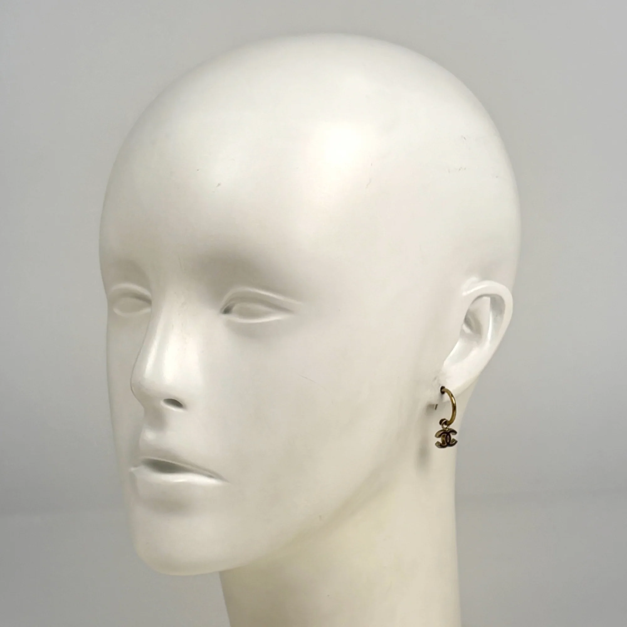 CC Logo Earrings Gold-Tone Metal Gold-Tone Metal - Image 7