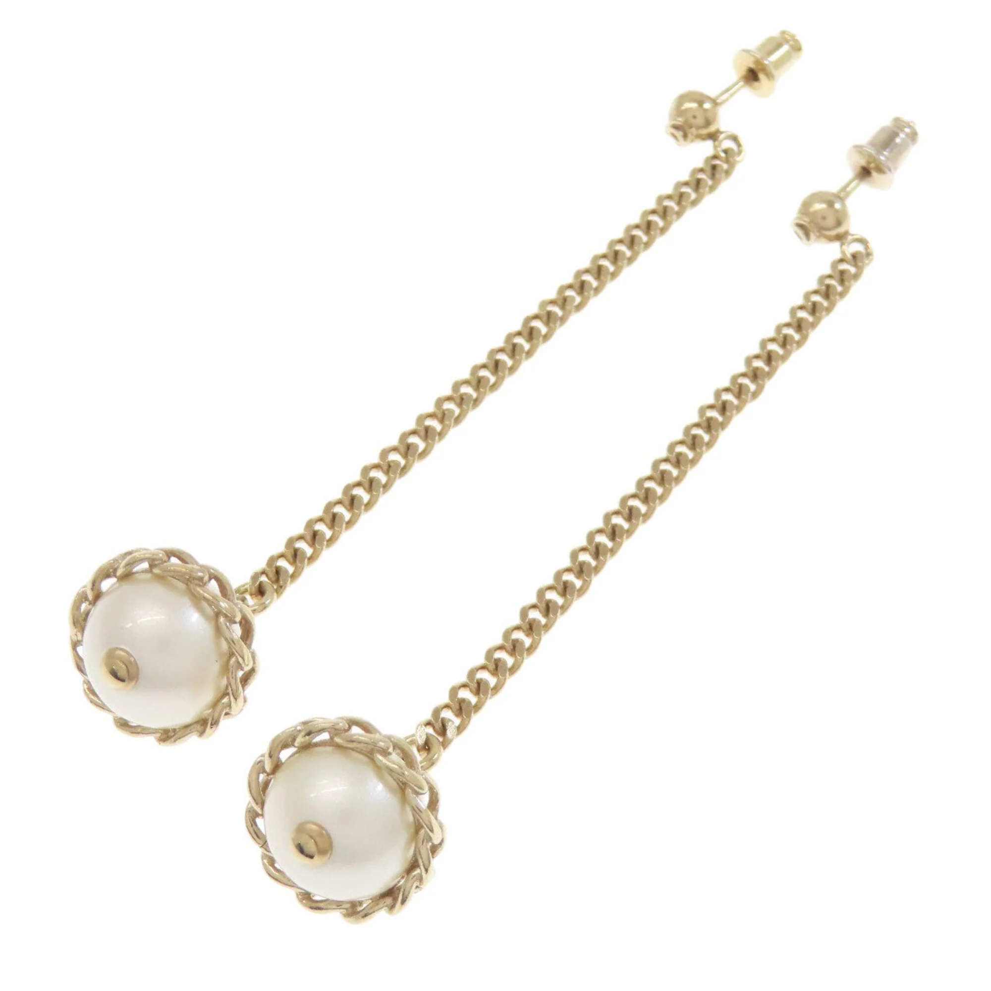 CC Logo Earrings Gold-Tone Metal Gold-Tone Metal