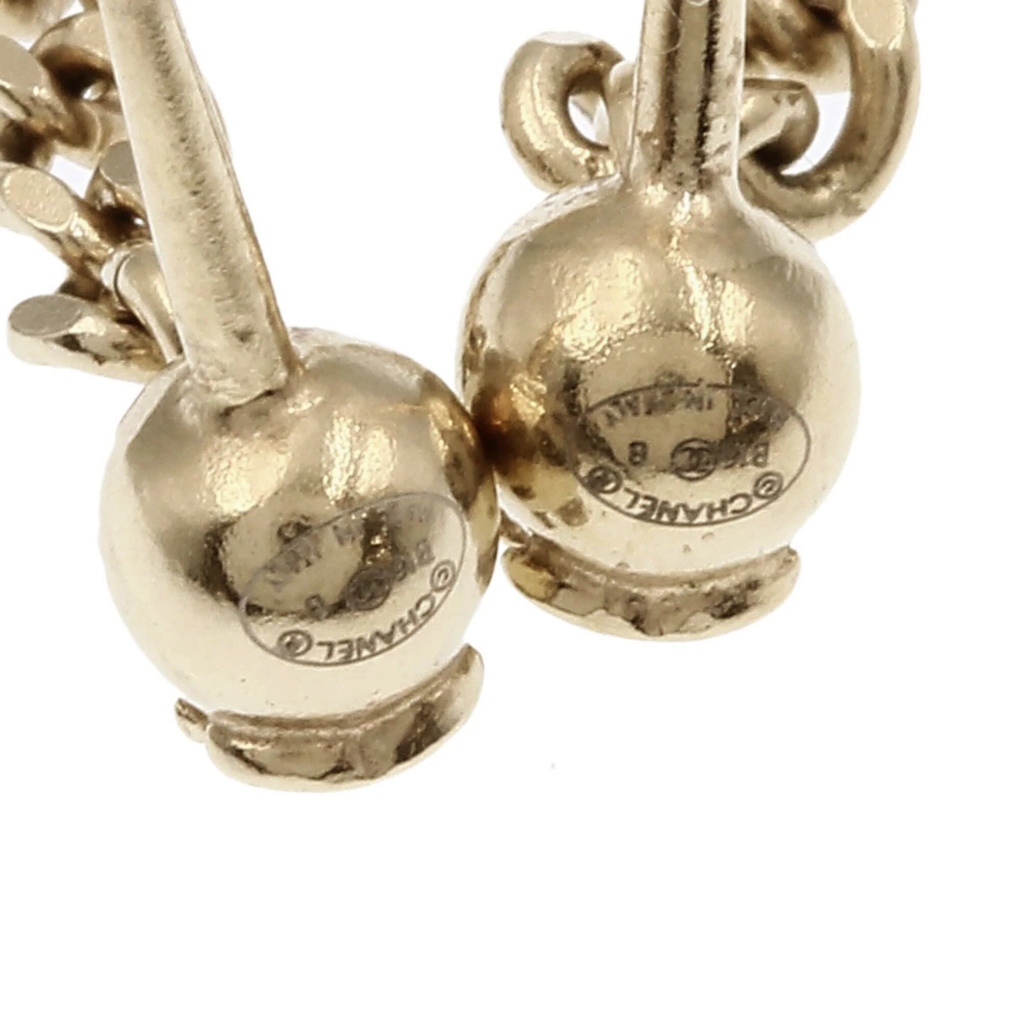 CC Logo Earrings Gold-Tone Metal Gold-Tone Metal - Image 3
