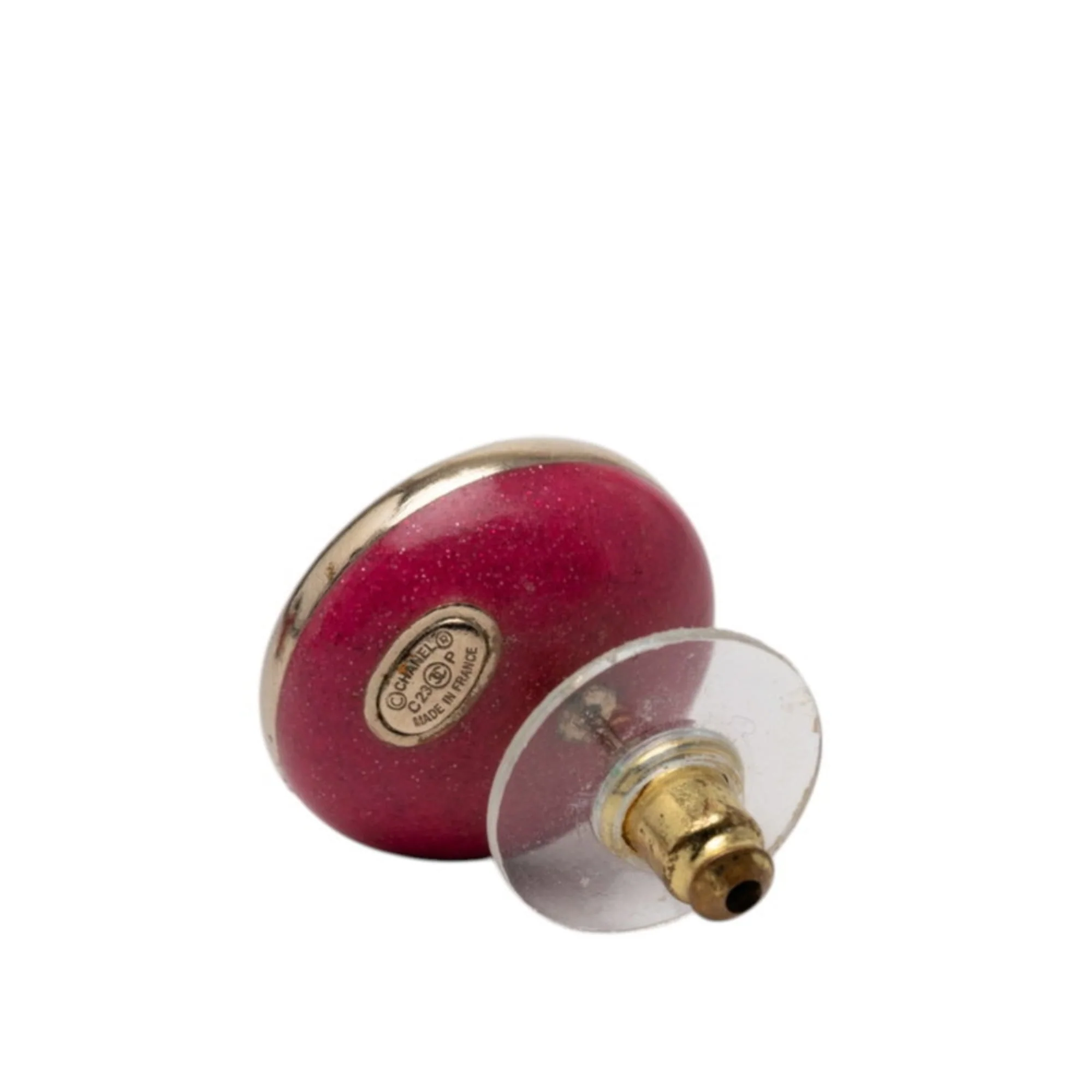 CC Logo Earrings Metal Gold-Tone Metal - Image 3