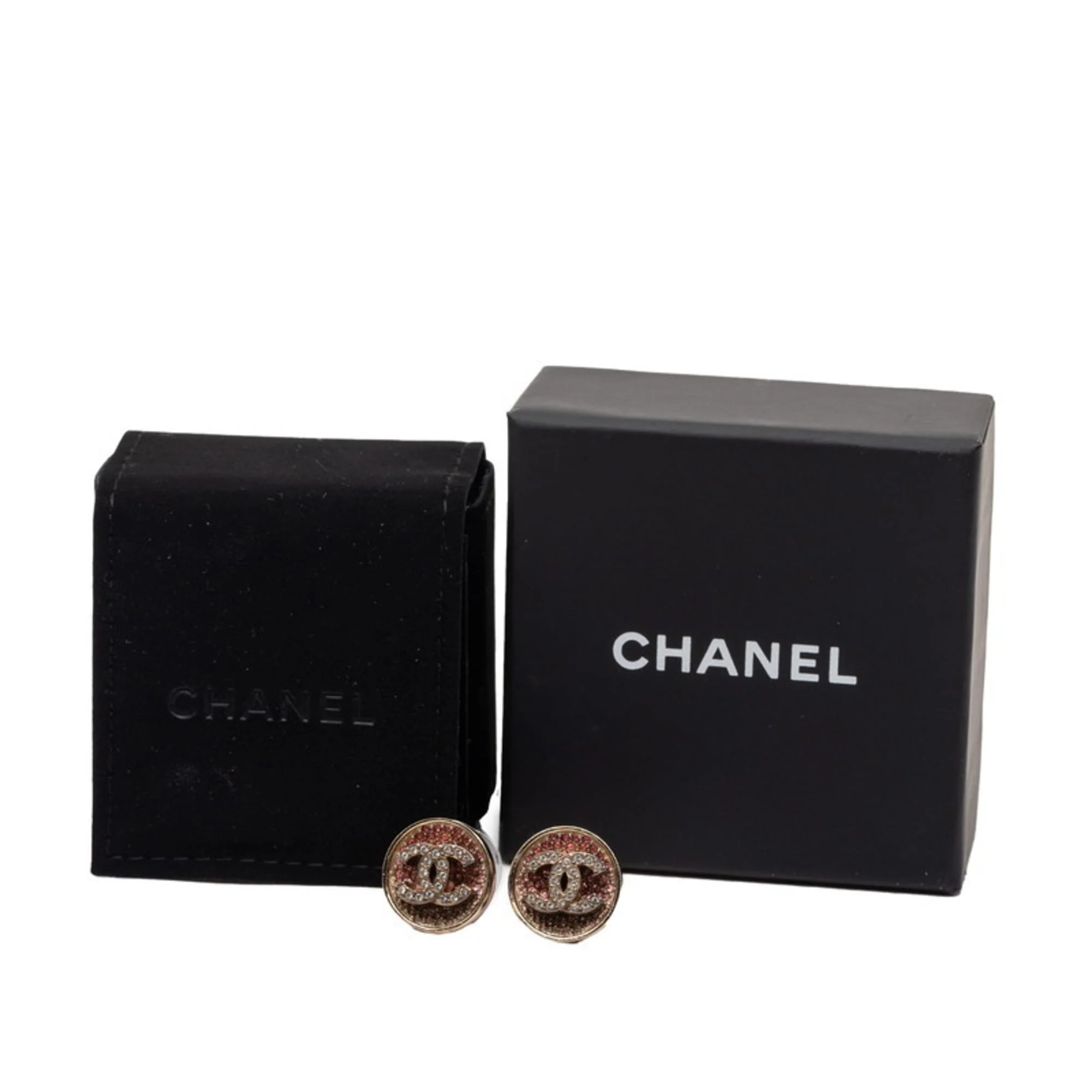 CC Logo Earrings Metal Gold-Tone Metal - Image 4