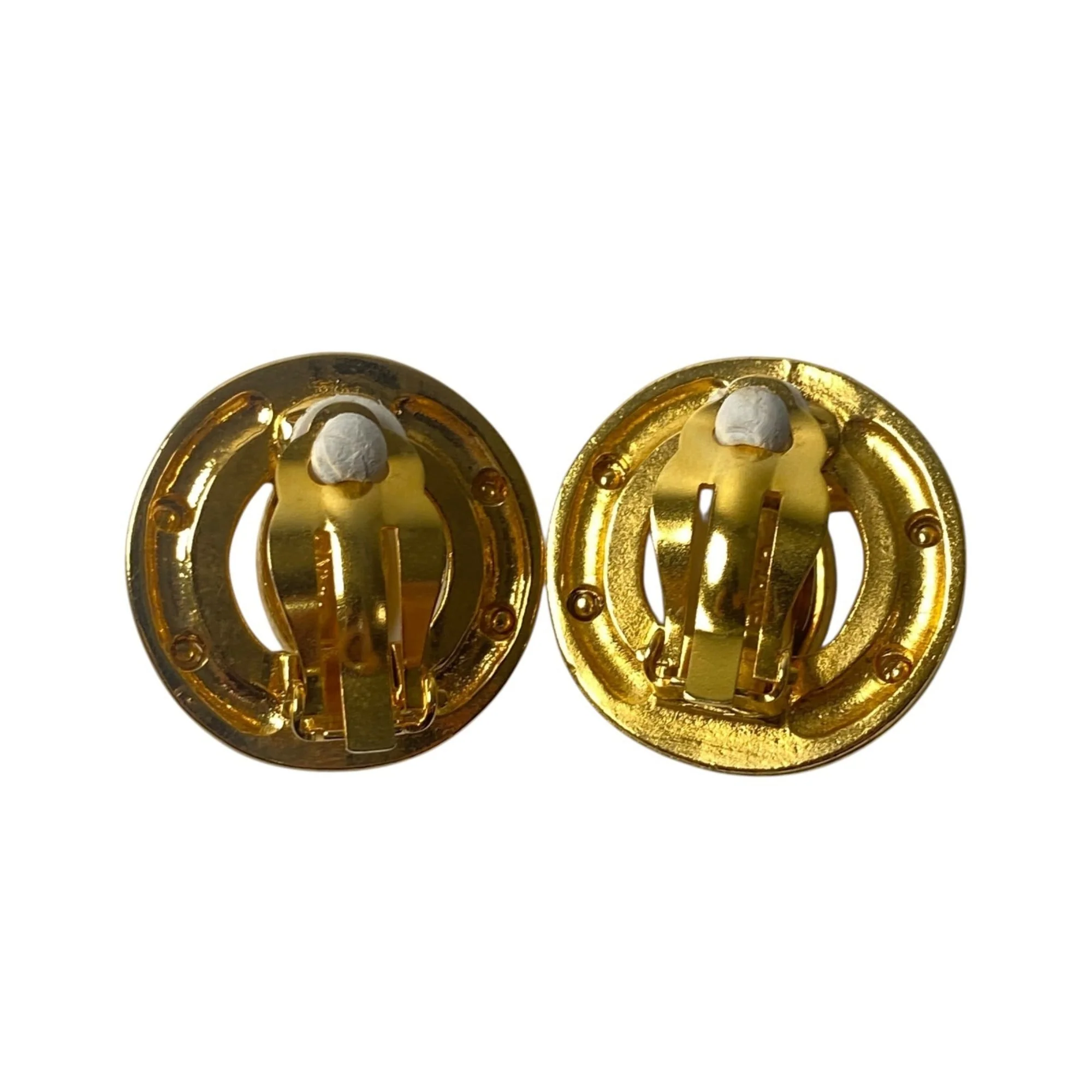 CC Logo Earrings Metal Gold-Tone Metal - Image 3