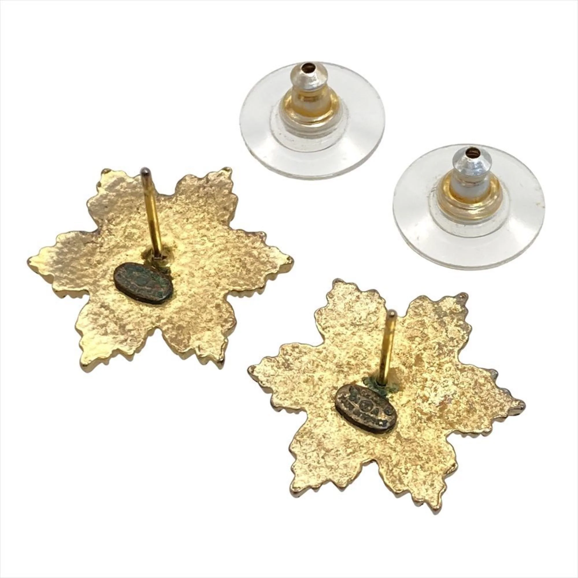CC Logo Earrings Metal Gold-Tone Metal - Image 3