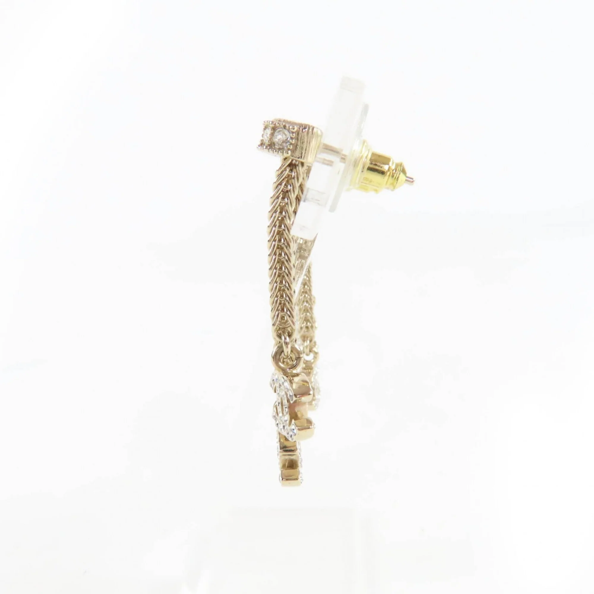 CC Logo Earrings Metal Gold-Tone Metal - Image 3