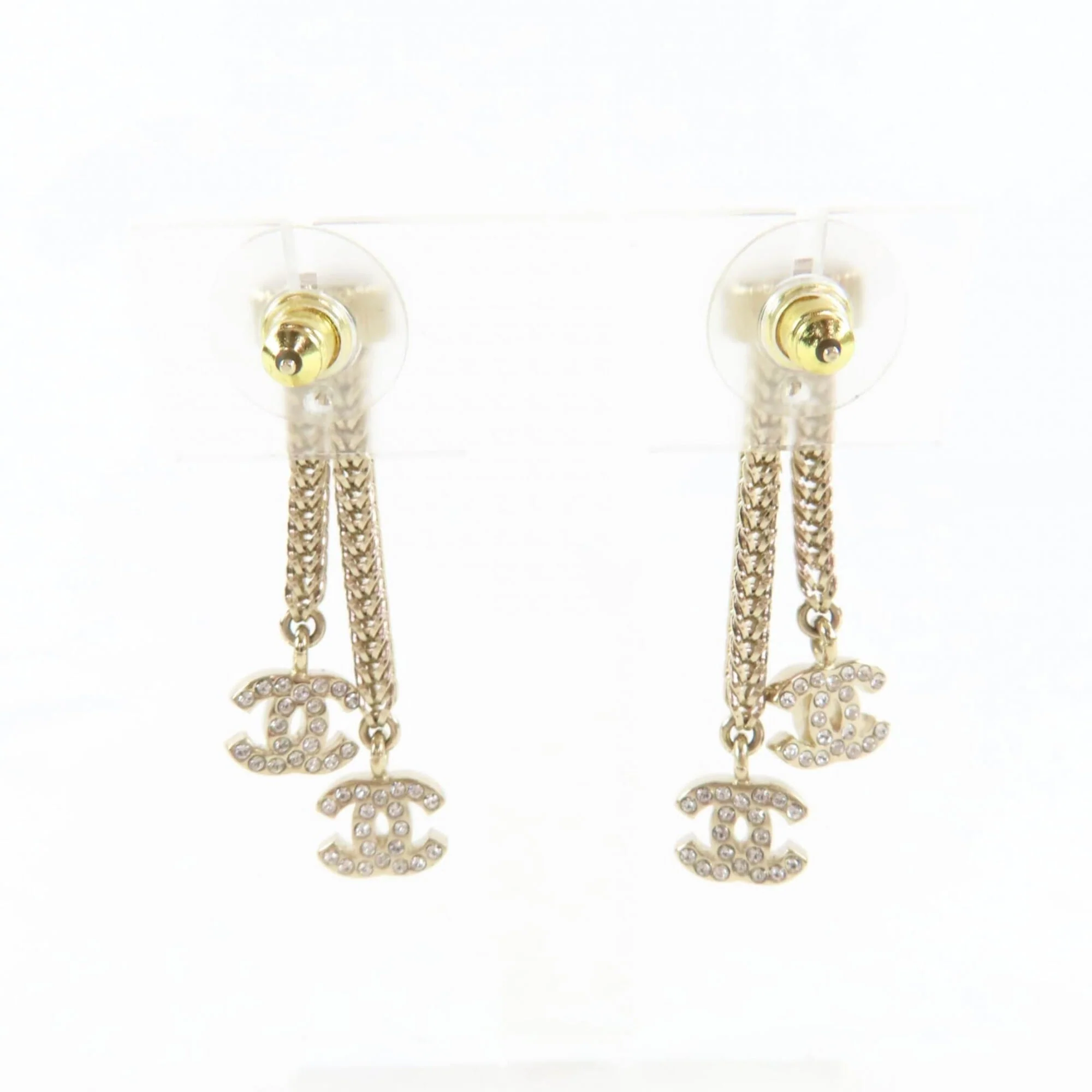 CC Logo Earrings Metal Gold-Tone Metal - Image 4