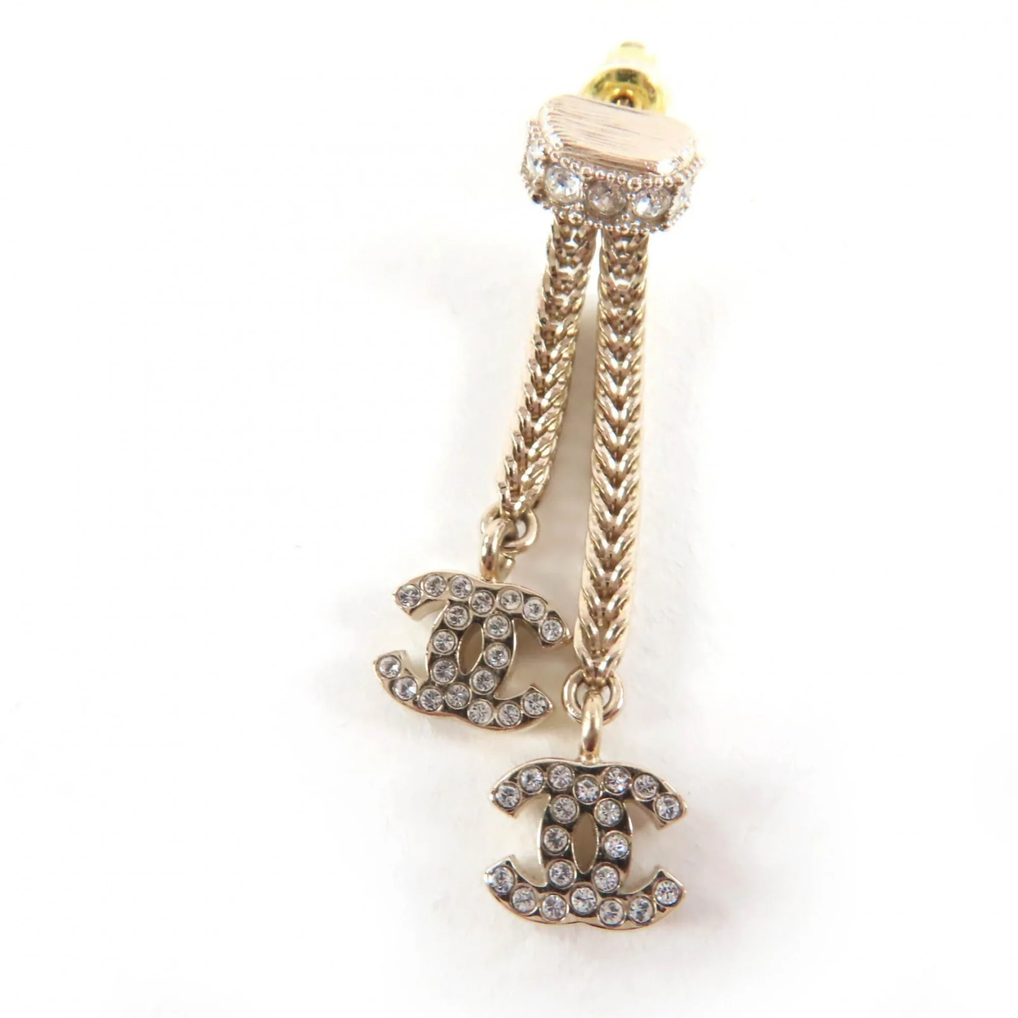 CC Logo Earrings Metal Gold-Tone Metal - Image 5