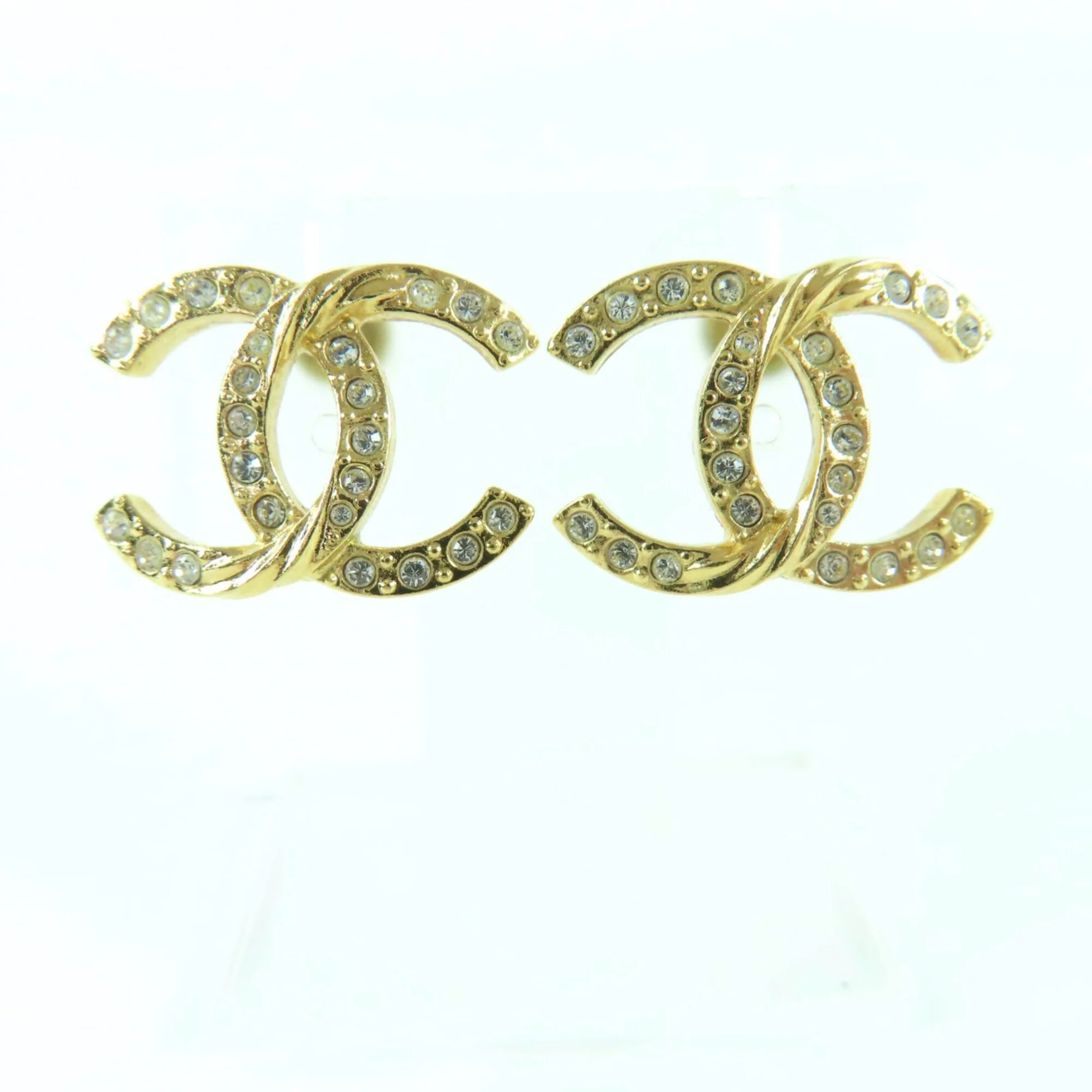 CC Logo Earrings Metal Gold-Tone Metal - Image 2