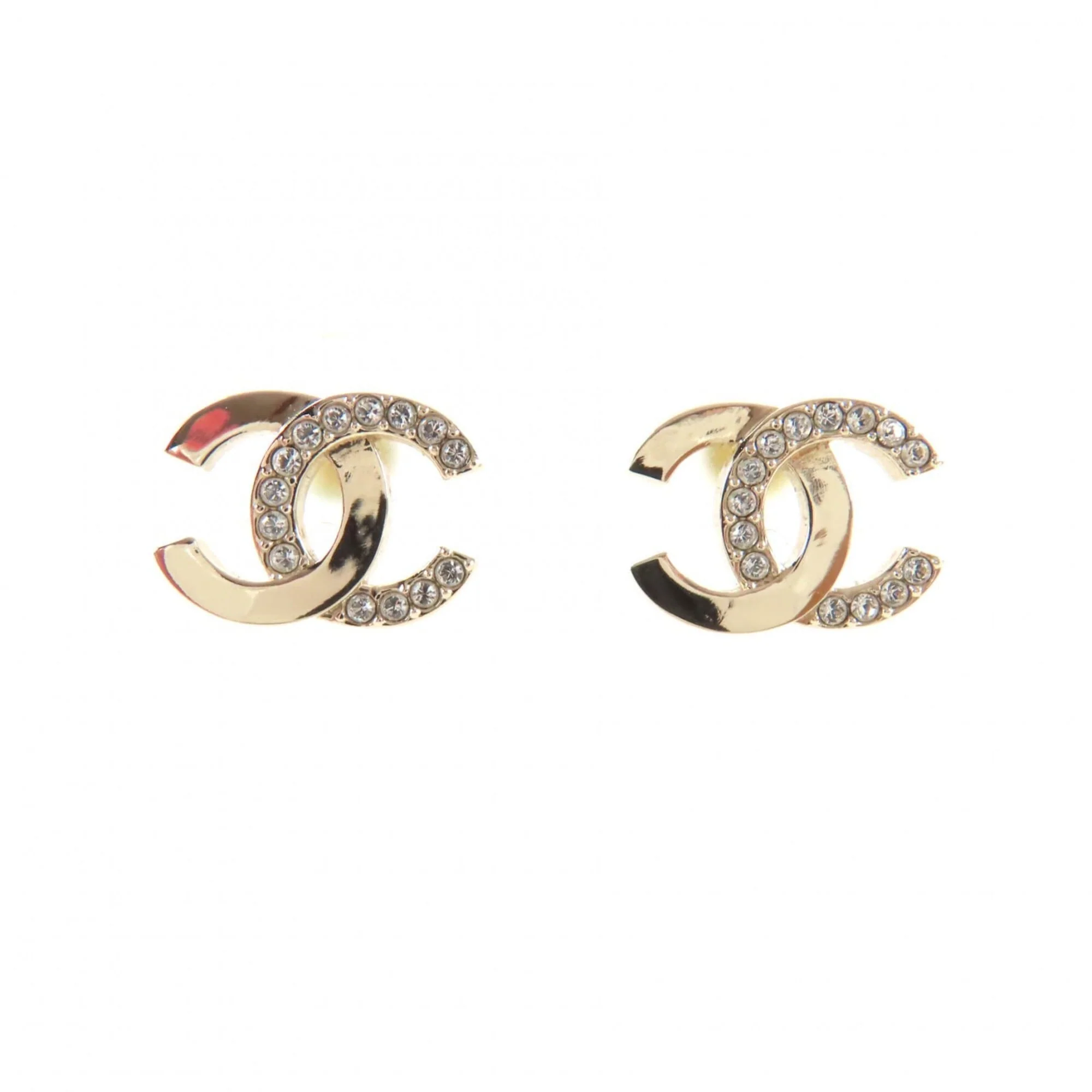CC Logo Earrings Metal Gold-Tone Metal