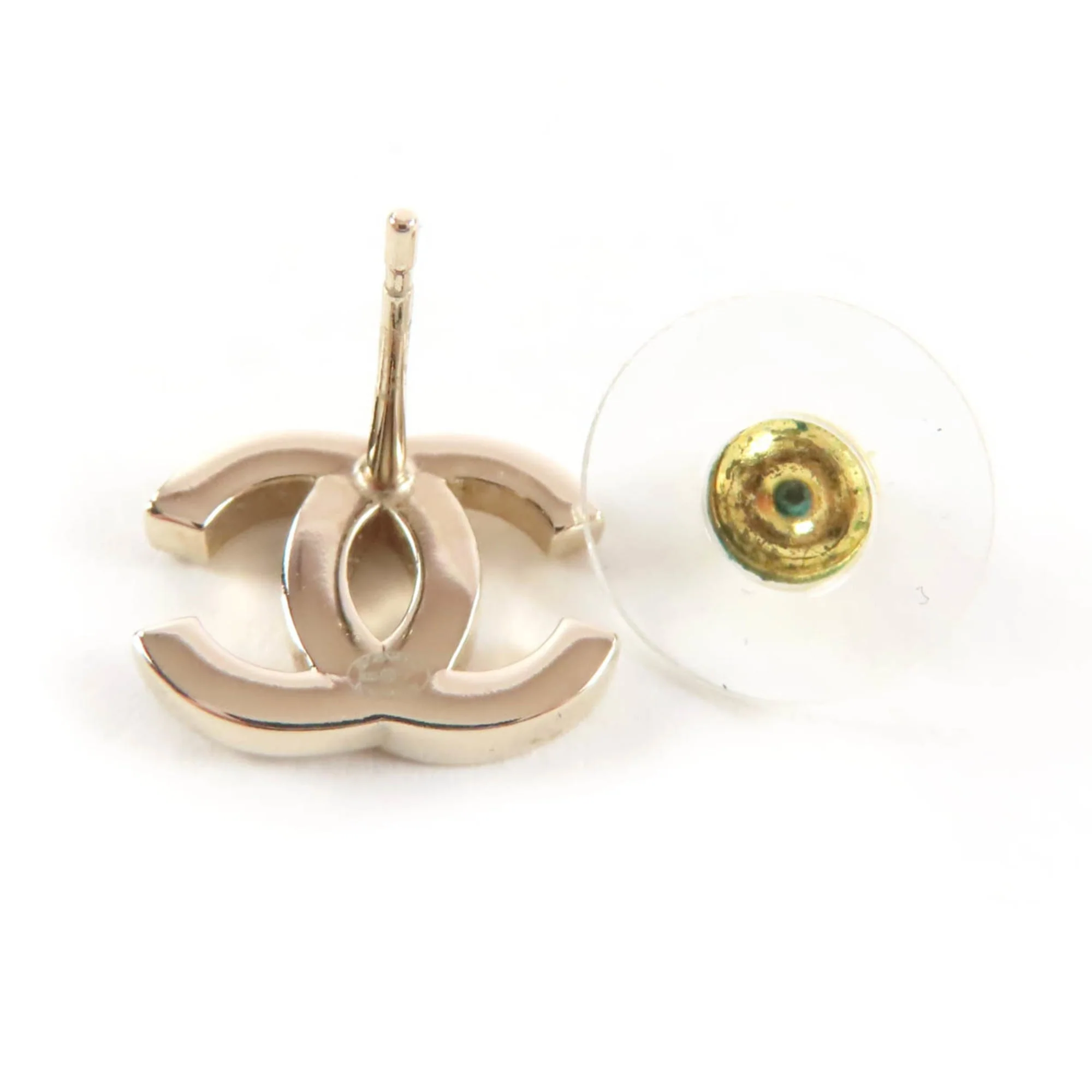 CC Logo Earrings Metal Gold-Tone Metal - Image 5