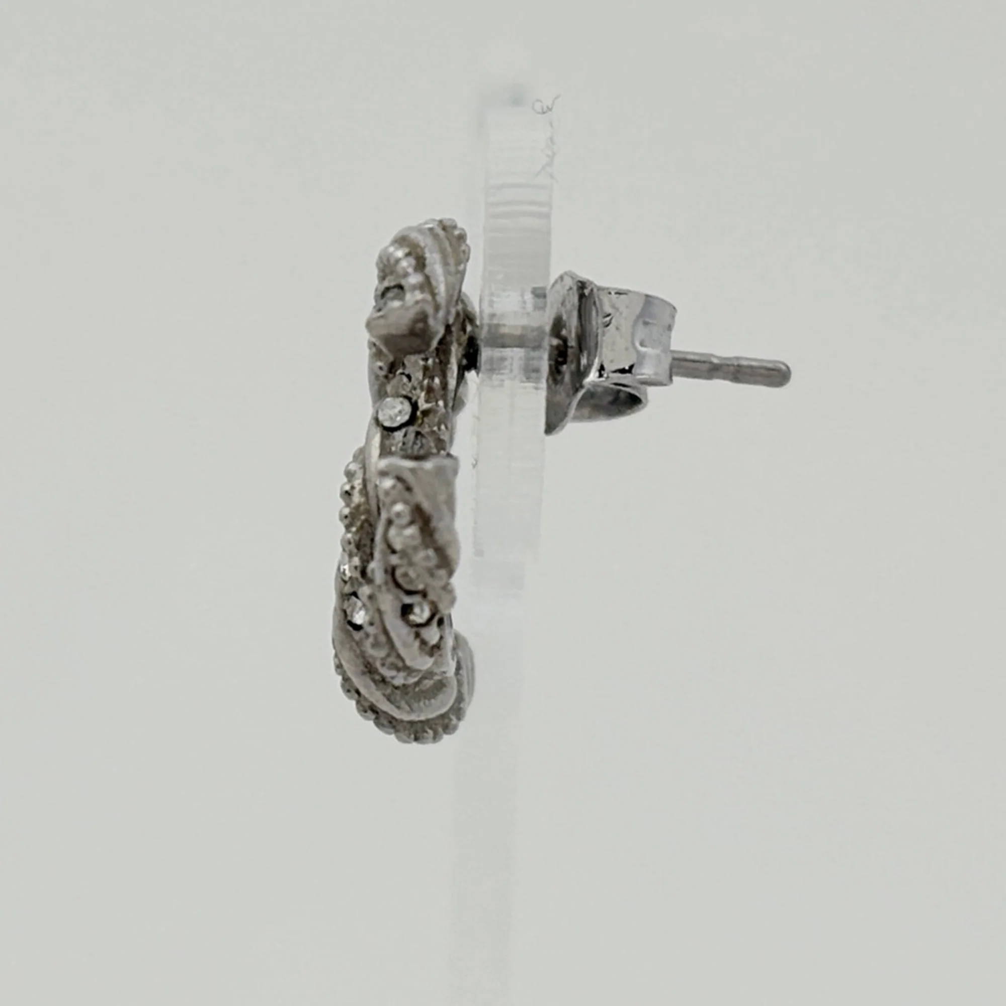 CC Logo Earrings Metal Silver-Tone Metal - Image 2