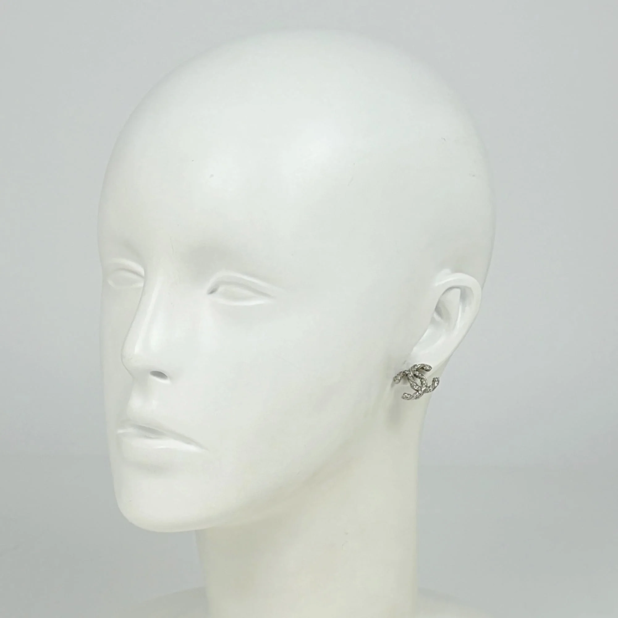 CC Logo Earrings Metal Silver-Tone Metal - Image 6