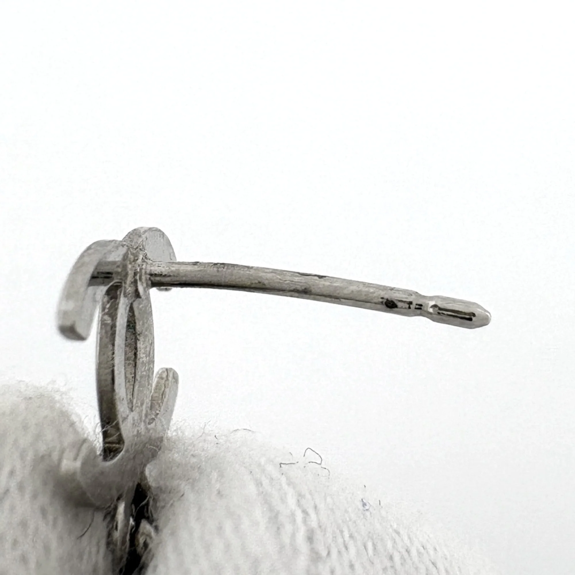 CC Logo Earrings Metal Silver-Tone Metal - Image 4