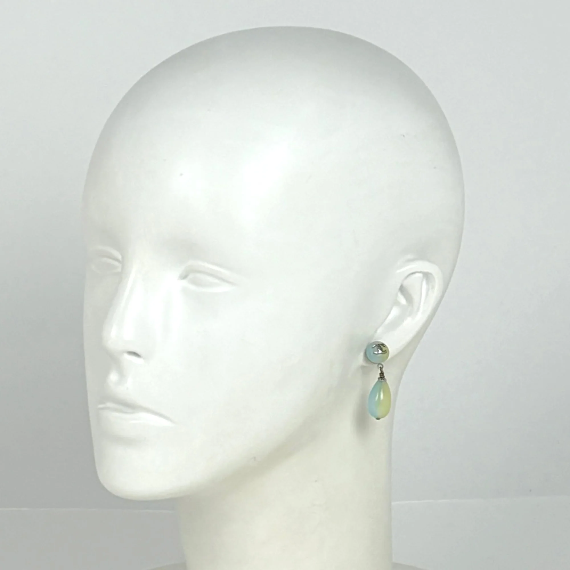 CC Logo Earrings Silver-Tone Metal - Image 6