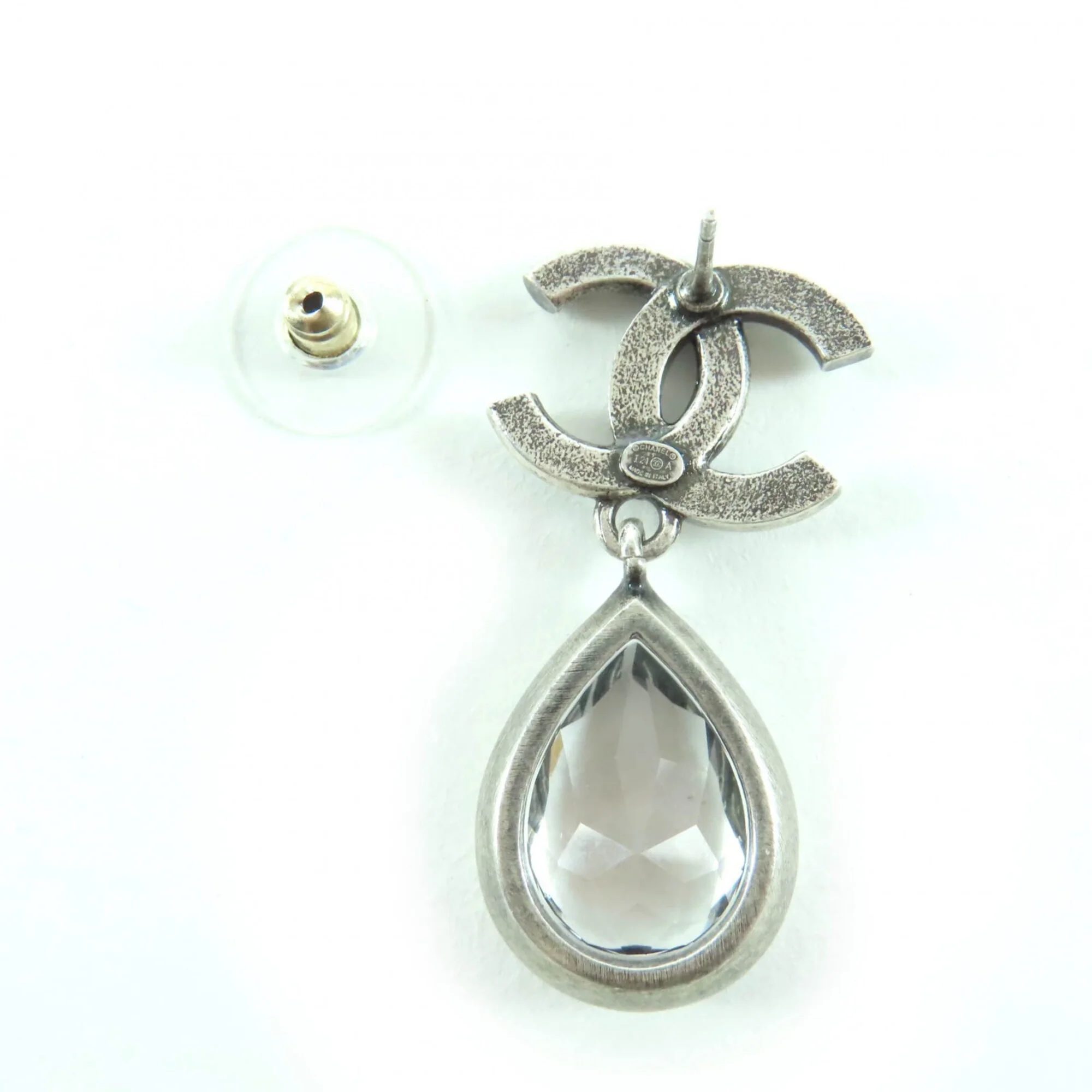 CC Logo Earrings Silver-Tone Metal Silver-Tone Metal - Image 6