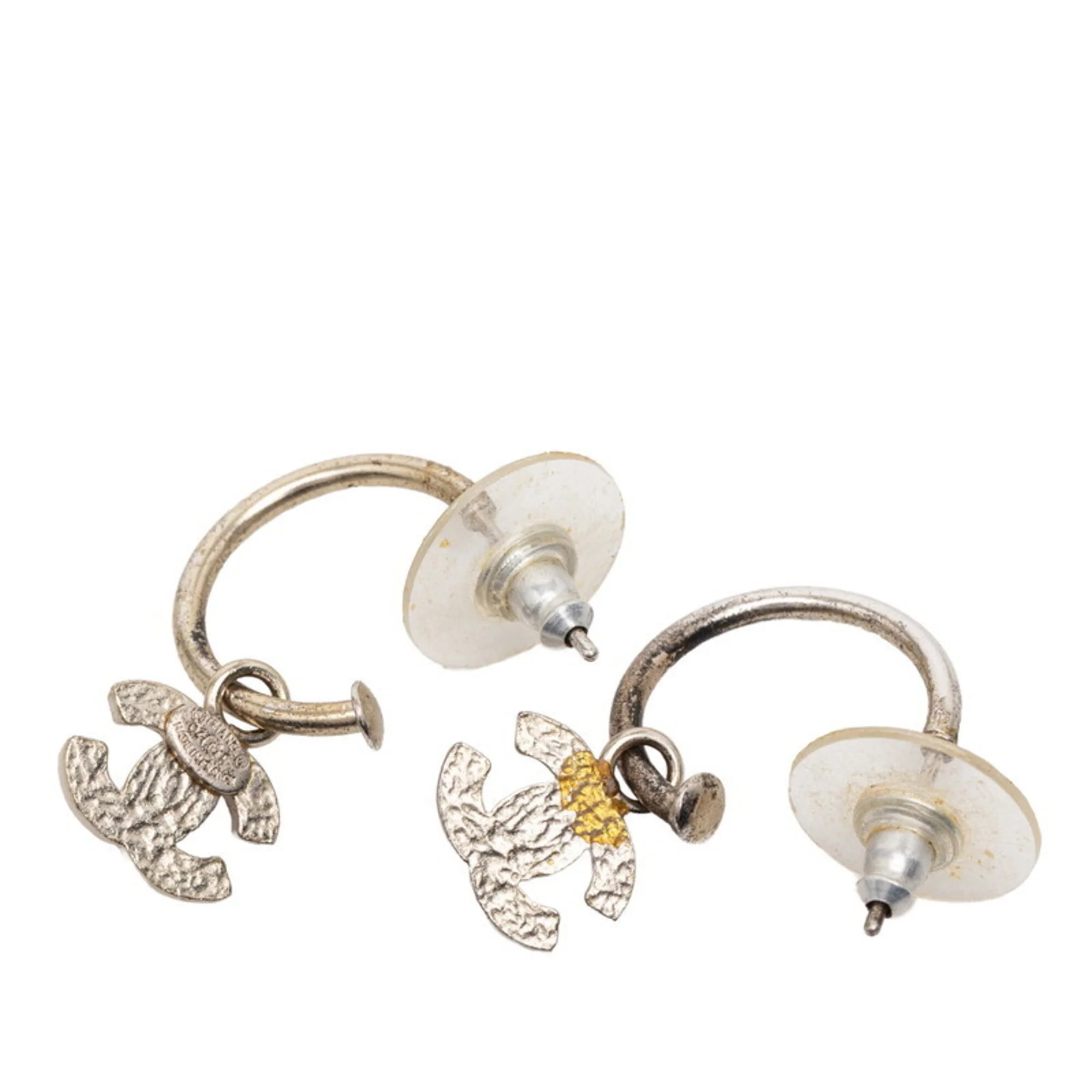 CC Logo Earrings Silver-Tone Metal Silver-Tone Metal - Image 2