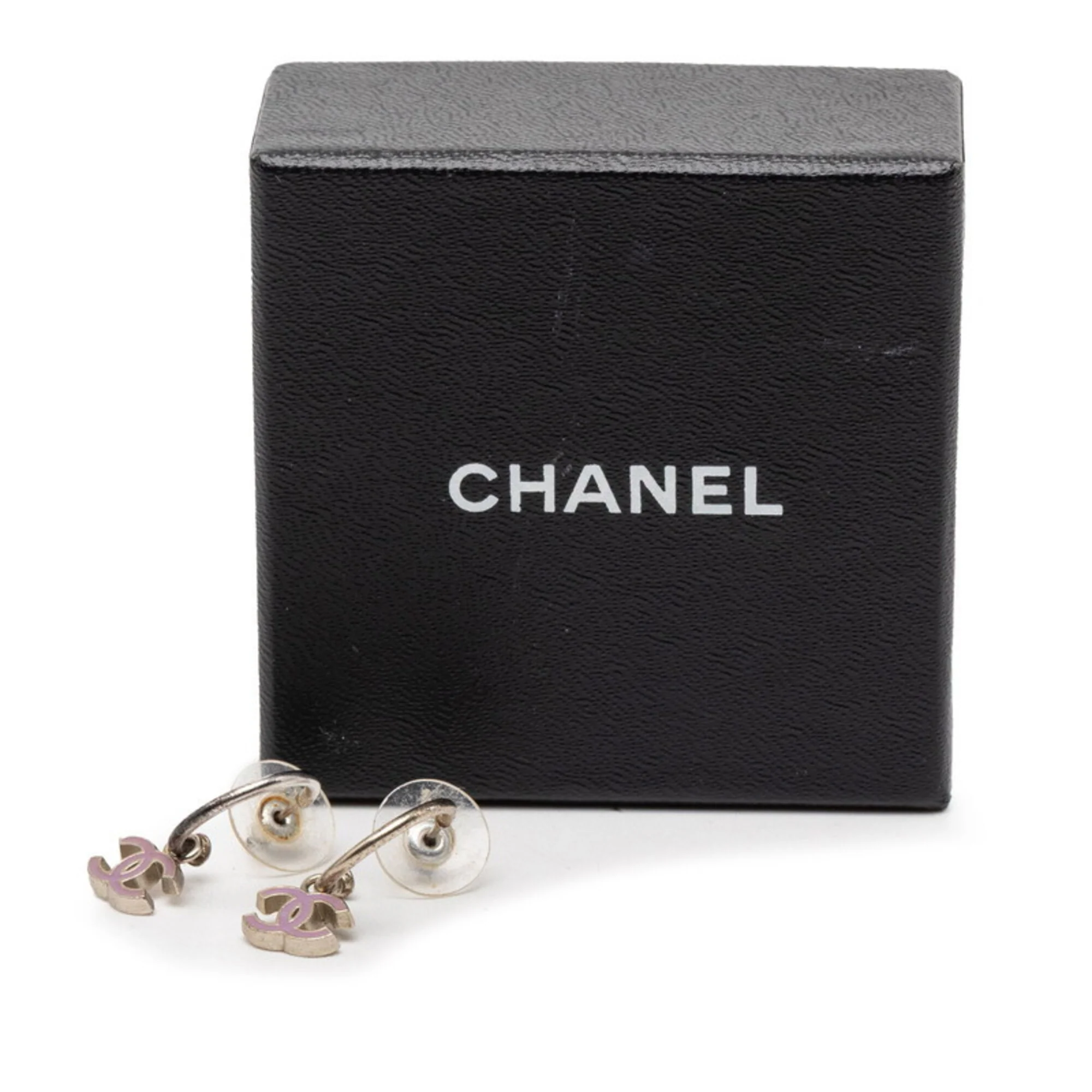 CC Logo Earrings Silver-Tone Metal Silver-Tone Metal - Image 6