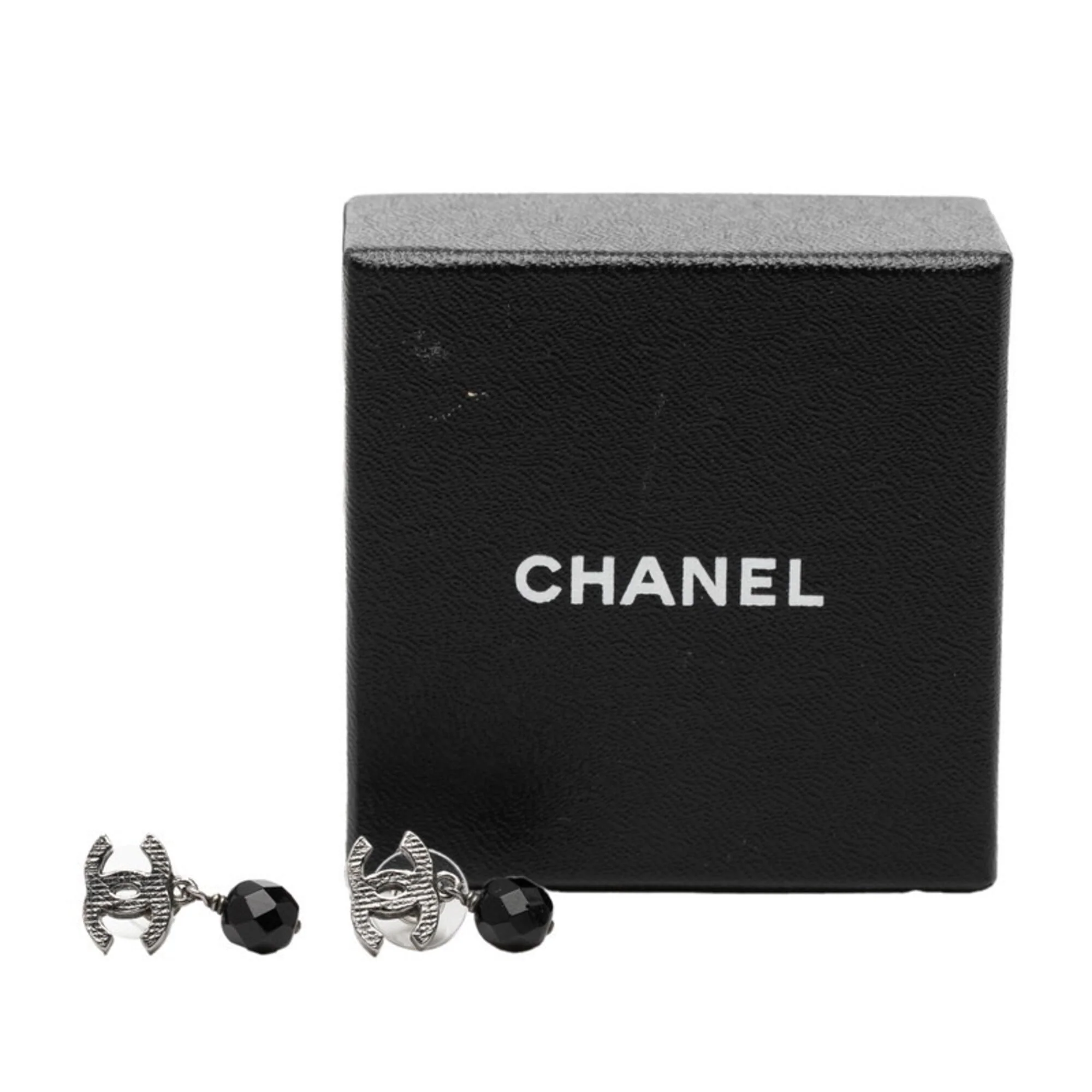 CC Logo Earrings Silver-Tone Metal Silver-Tone Metal - Image 4
